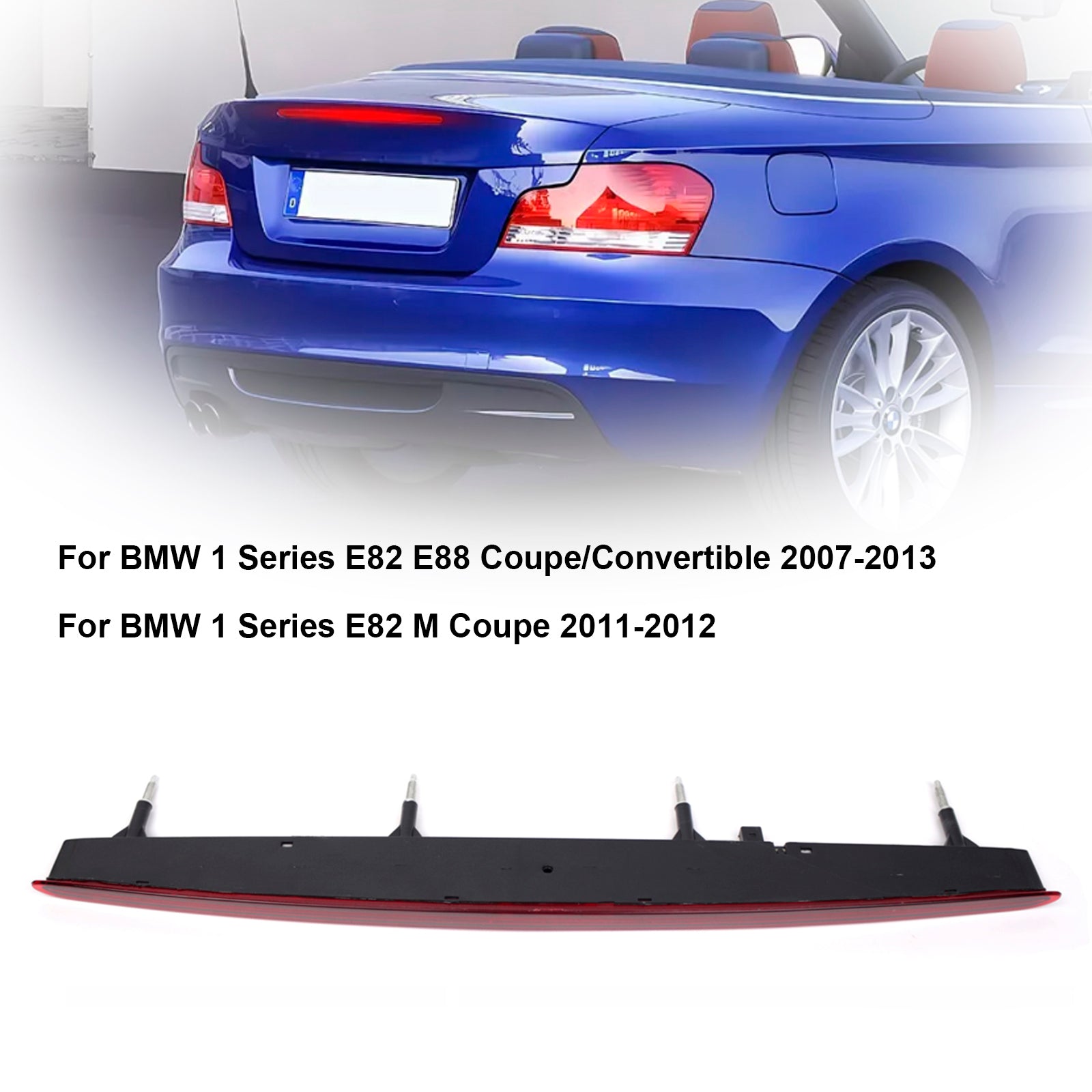 Kolmas Fire Stop Red 63257164978 BMW 1 -sarjalle 128i 135i M E82 E88