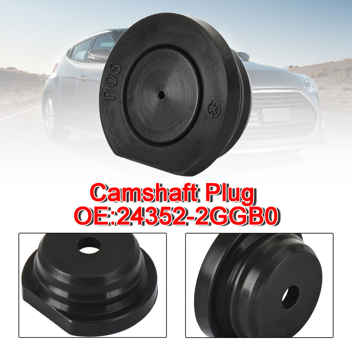 24352-2GGB0 24352-2GGA0 Nowa pokrywa wałka rozrządu dla Kia dla Hyundai Black