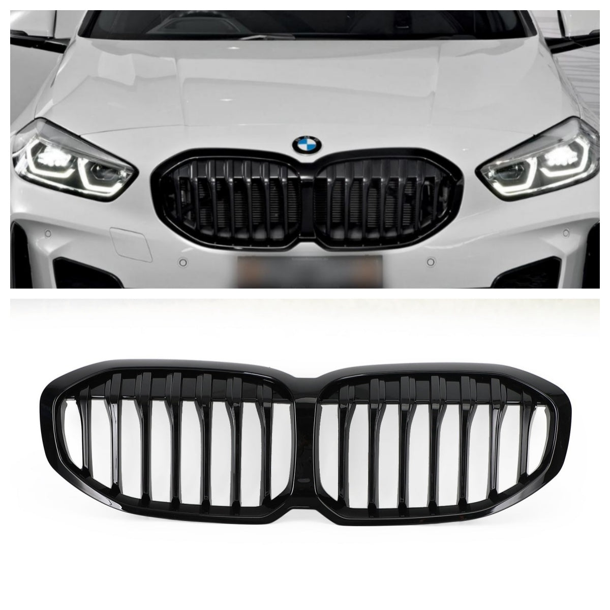 2019-2023 BMW F40 Série 1 Grille avant de remplacement noir brillant 51138080490 Calandre générique