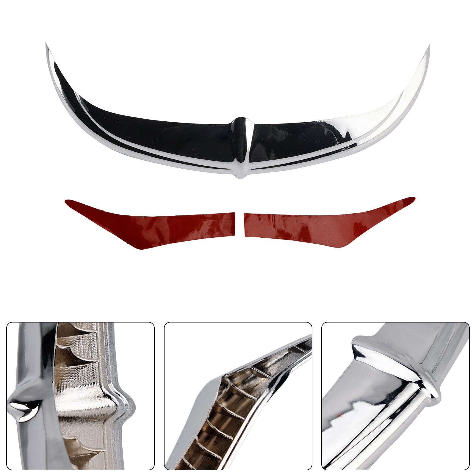 Garniture décorative de carénage Bat Brow Batwing pour trikes Electra Street Glide 96-13