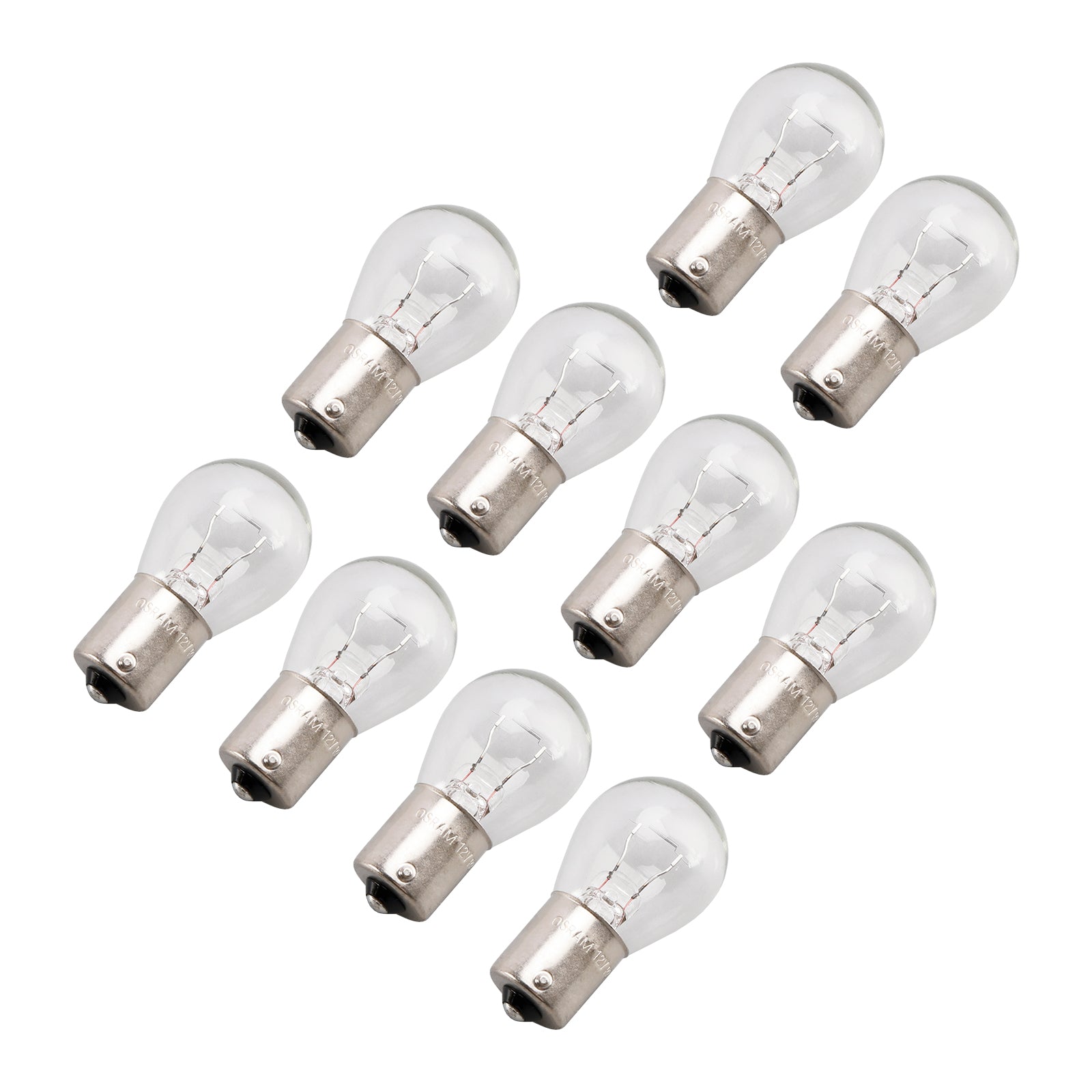 Lot de 10 ampoules tubulaires pour éclairage de voiture P21W BA15S 7506 12 V 21 W pour OSRAM