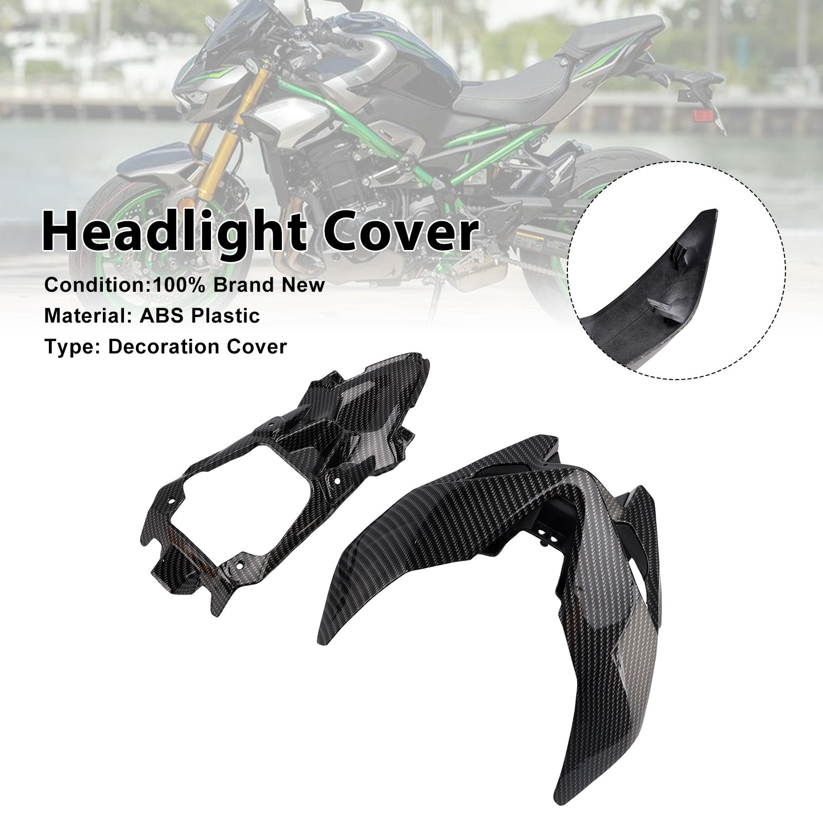 Carenado del faro delantero para Kawasaki Z900 (2025-2026)