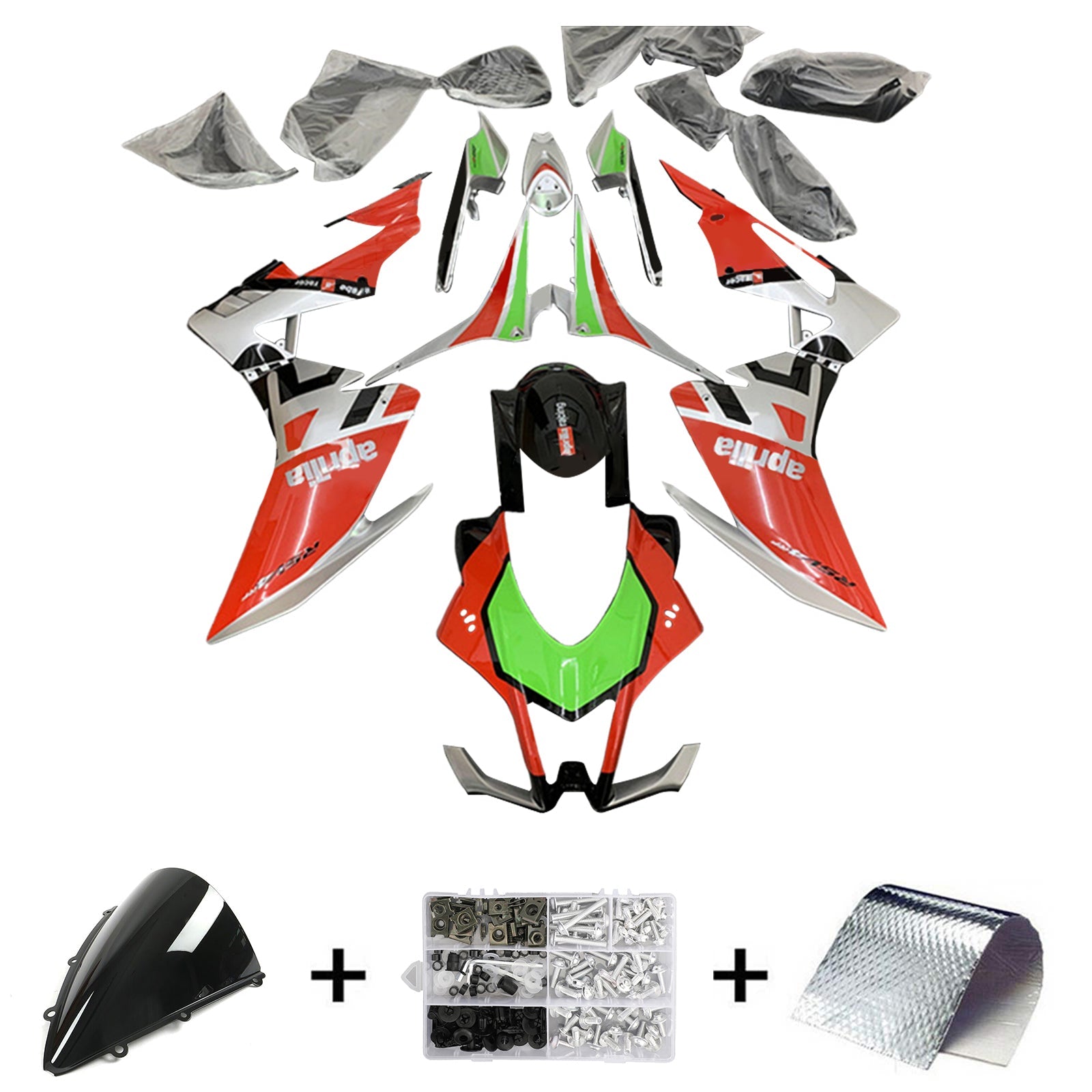 Amotopart Kit Carene Carrozzeria in Plastica Aprilia RSV4 1000 2016-2018