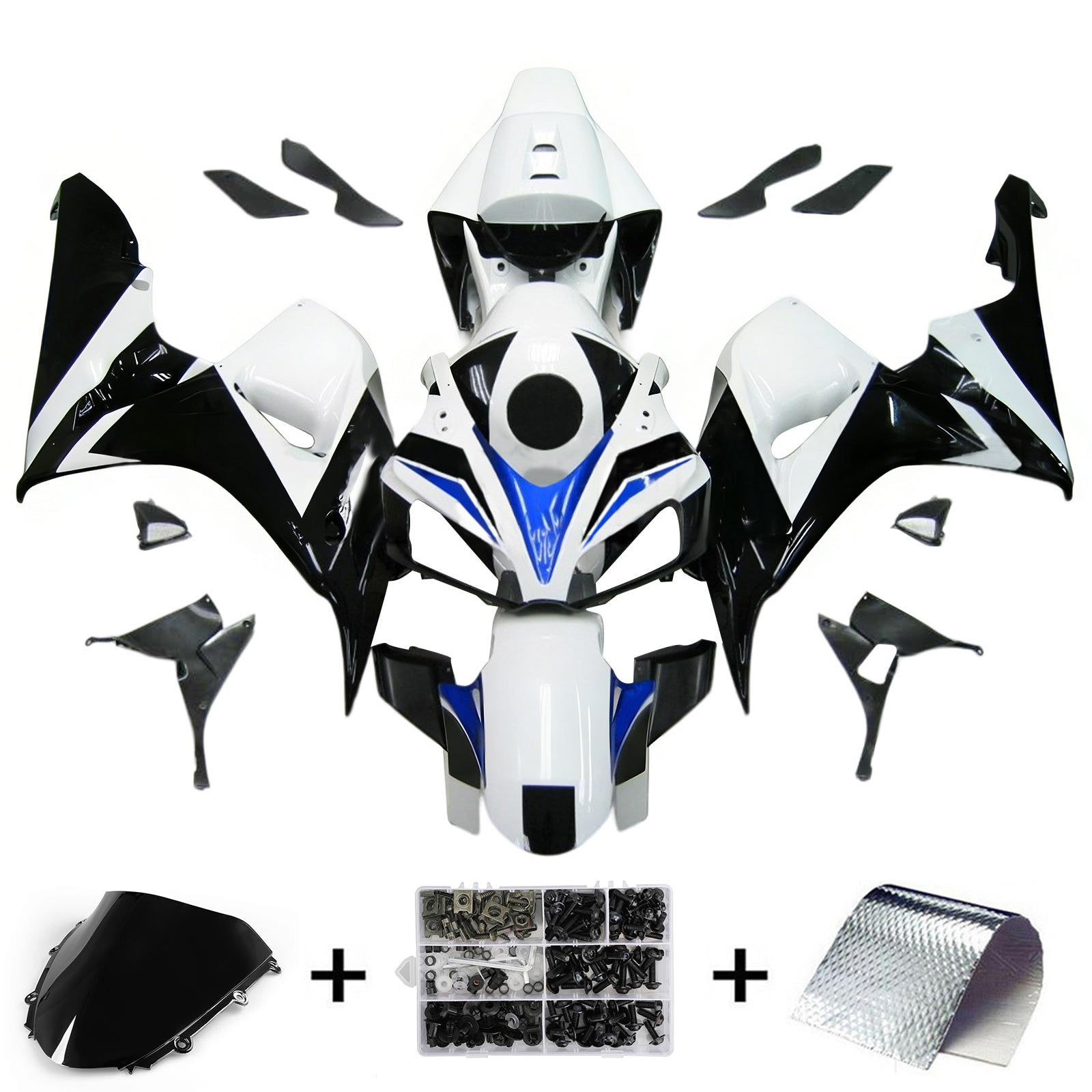 Kit de carénage injecté en plastique ABS pour Honda CBR1000RR 2006-2007