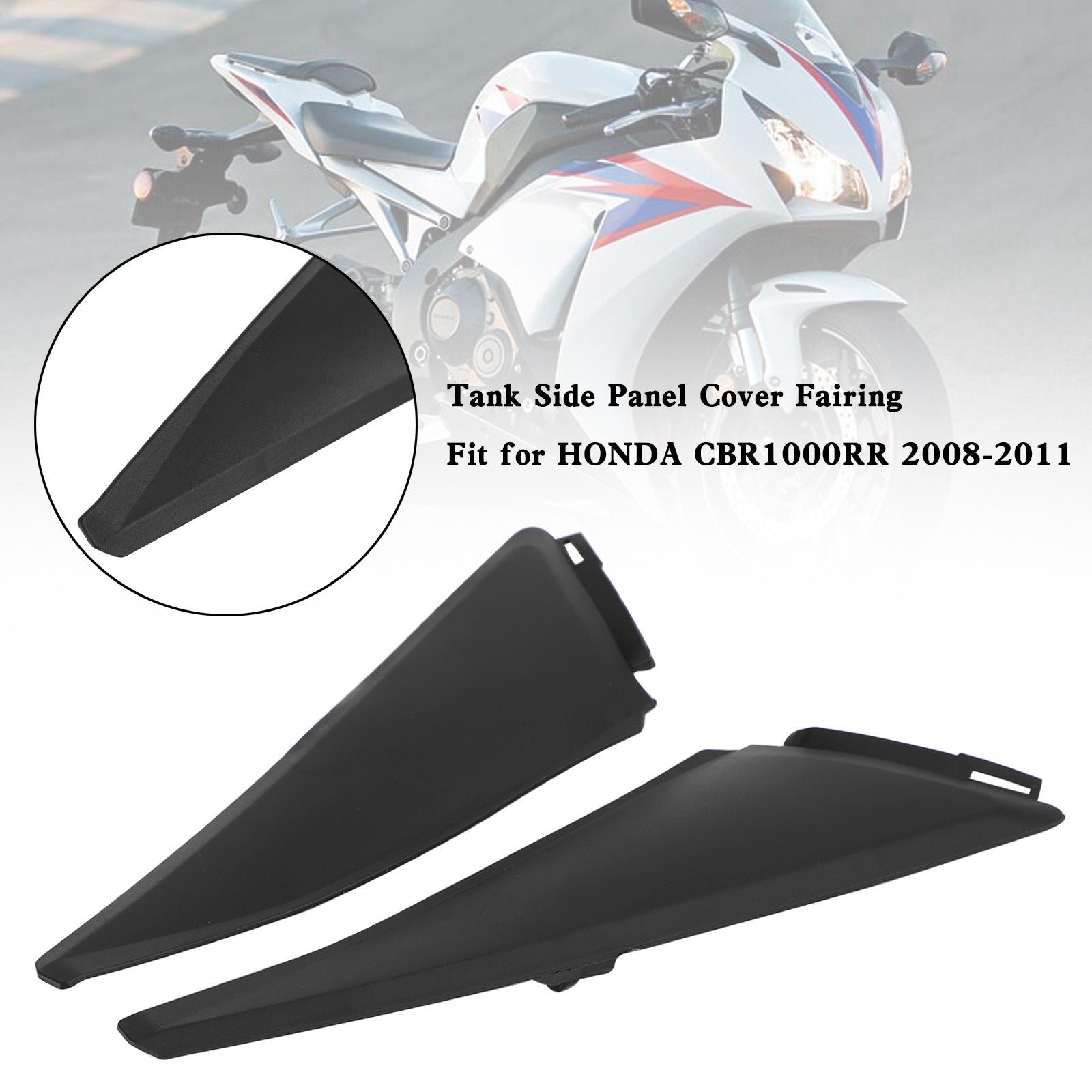 2008-2011 Honda CBR1000 RR Capot de carénage de panneau de couverture de garniture de siège latéral de réservoir