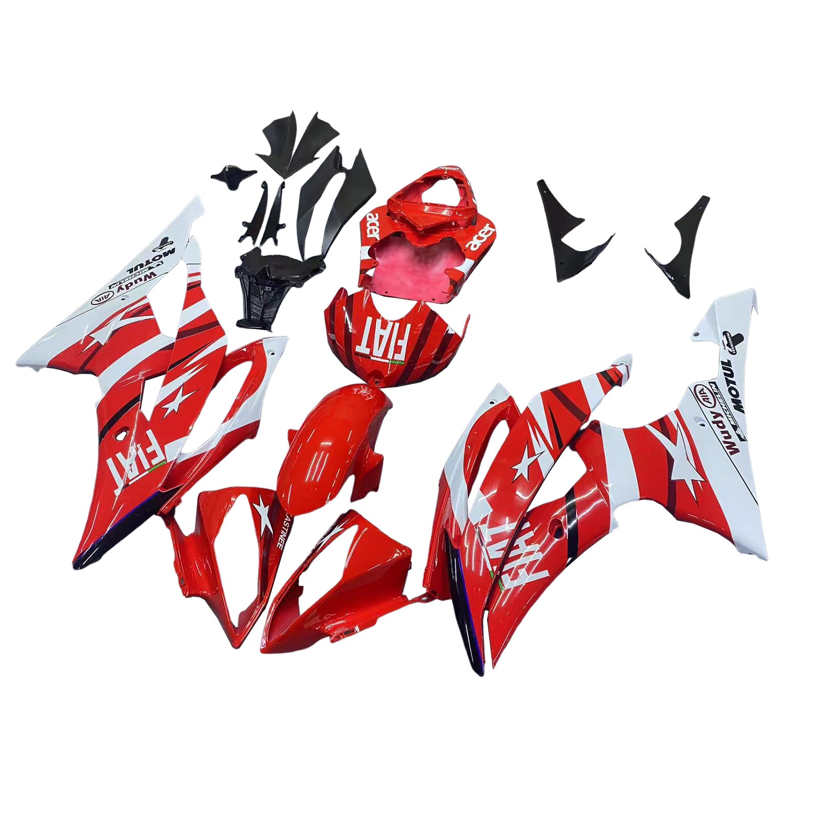 ABS Plastic Kairing Kit voor Yamaha YZF 600 R6 2008-2016