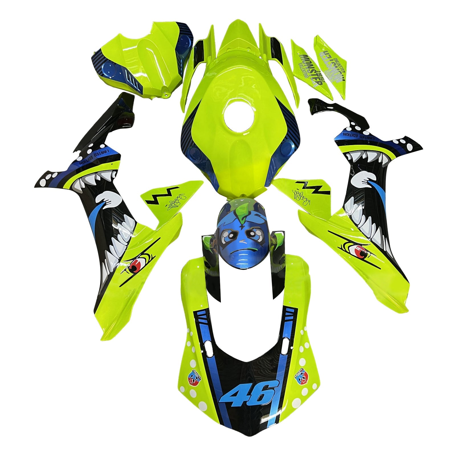 Zestaw owiewek z wtryskiem tworzywa ABS do Yamaha YZFR1 YZF-R1 2015-2019