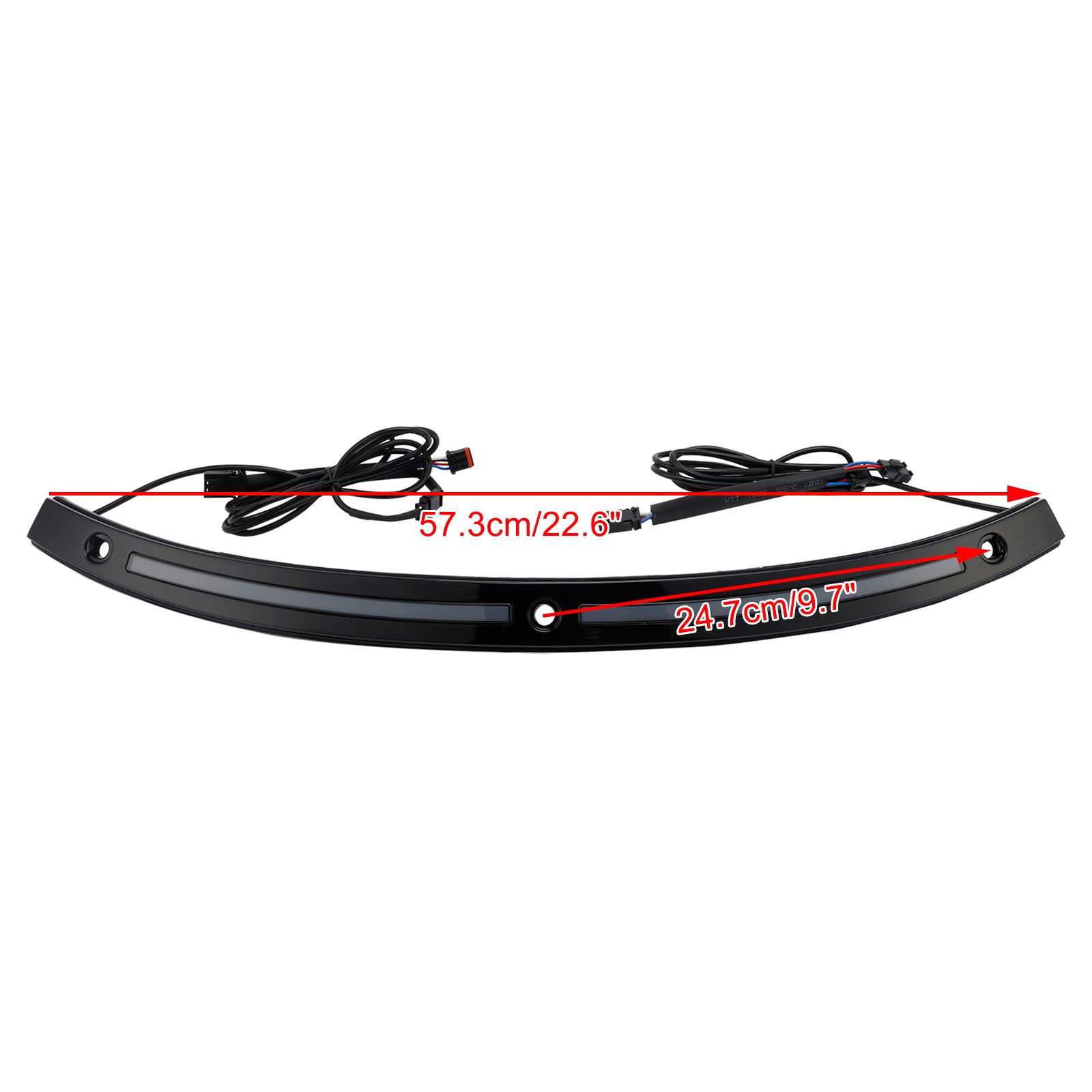 Garniture de pare-brise avec clignotants à LED pour Touring Electra Glide Street Glide Ultra Limited 2014+