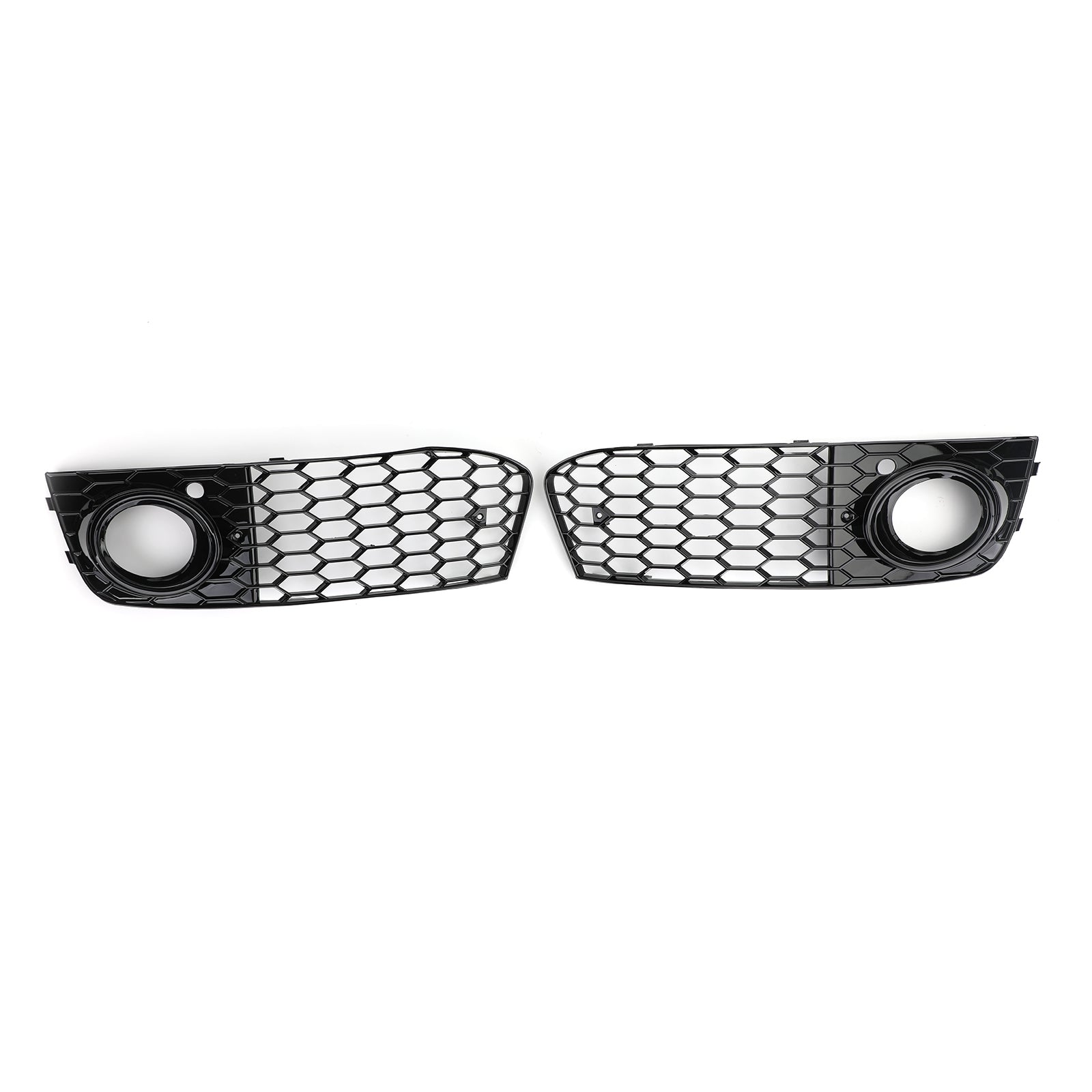 Pair Honeycomb Mesh Fog Light Grille de calandre Pour Audi A4 B8 2009-2012