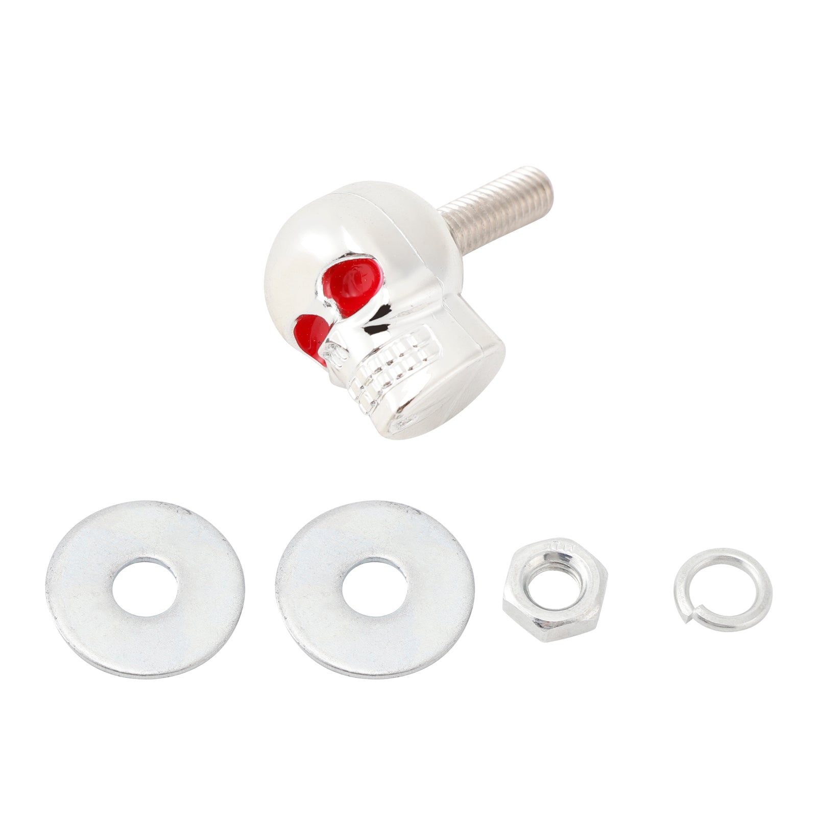 2 Hopea muovikirjalevypähkinä moottoripyörään ja polkupyörään, kallo