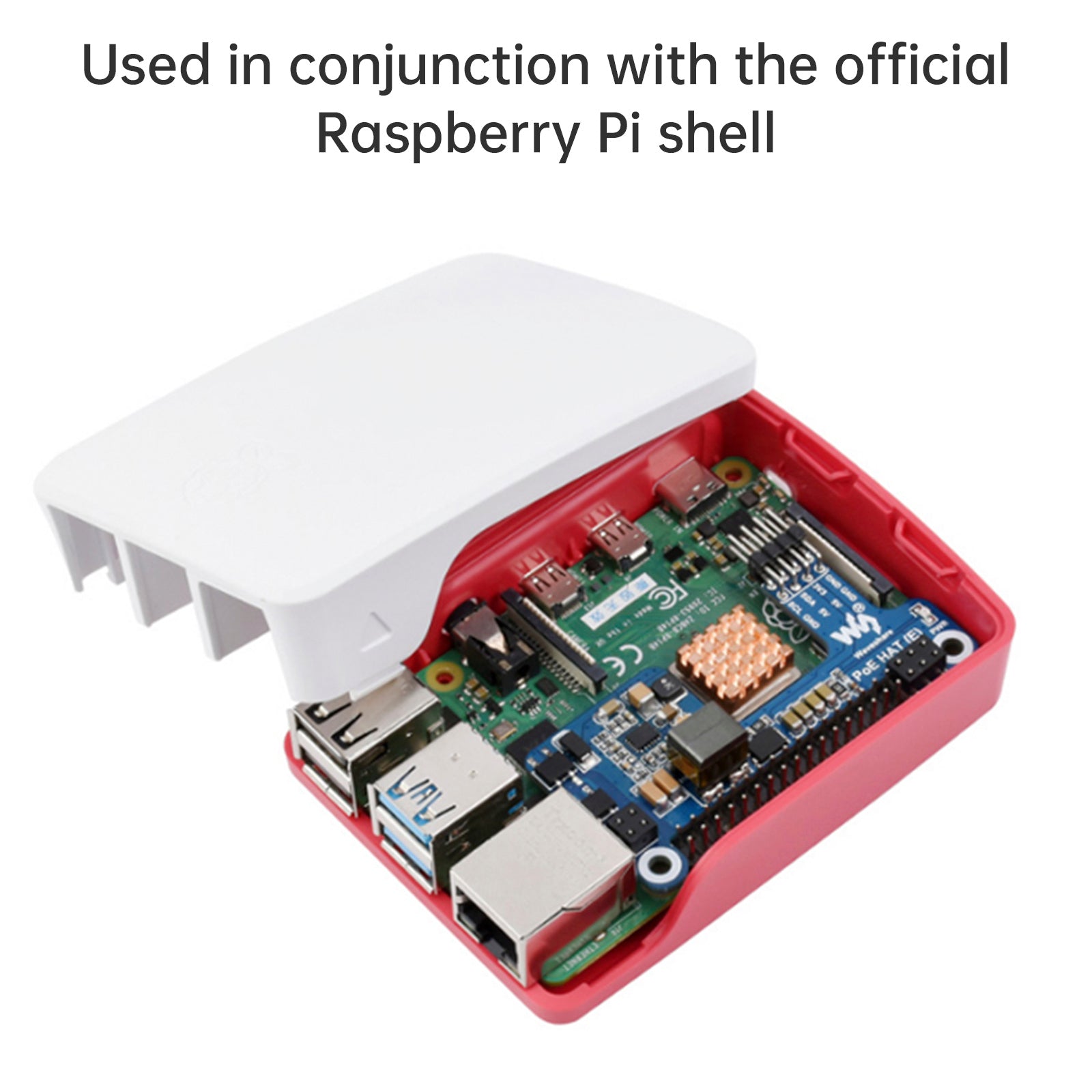 Carte d'extension d'alimentation Ethernet PoE pour Raspberry Pi 4B/3B+