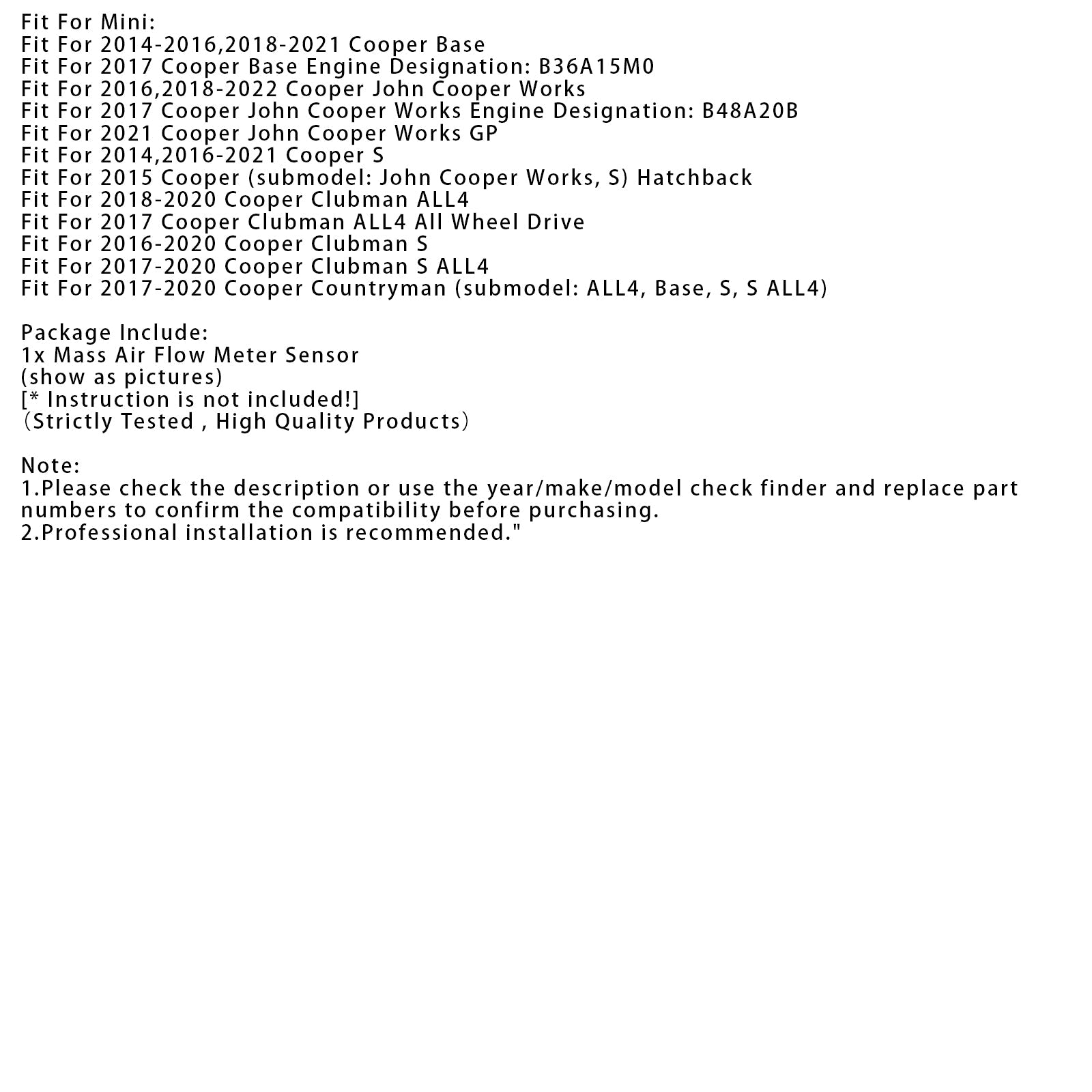 Sensore del misuratore di portata d'massa d'aria per BMW F30 F10 X1 320i 328i 528i 0280218266