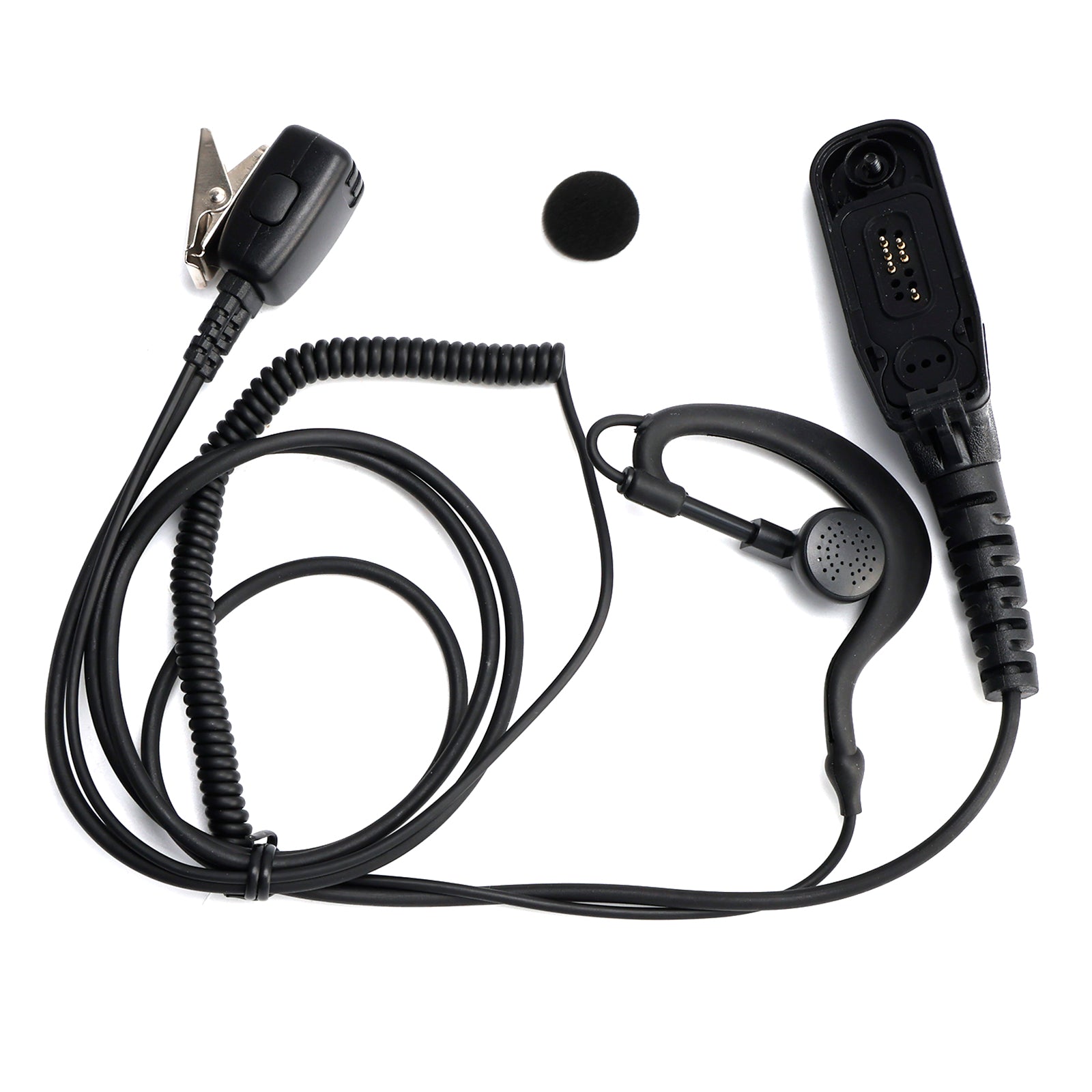 8268-614 Casque audio incurvé avec contour d'oreille pour XPR6380 XiR P8260 DP3600 APX6000 GP328D