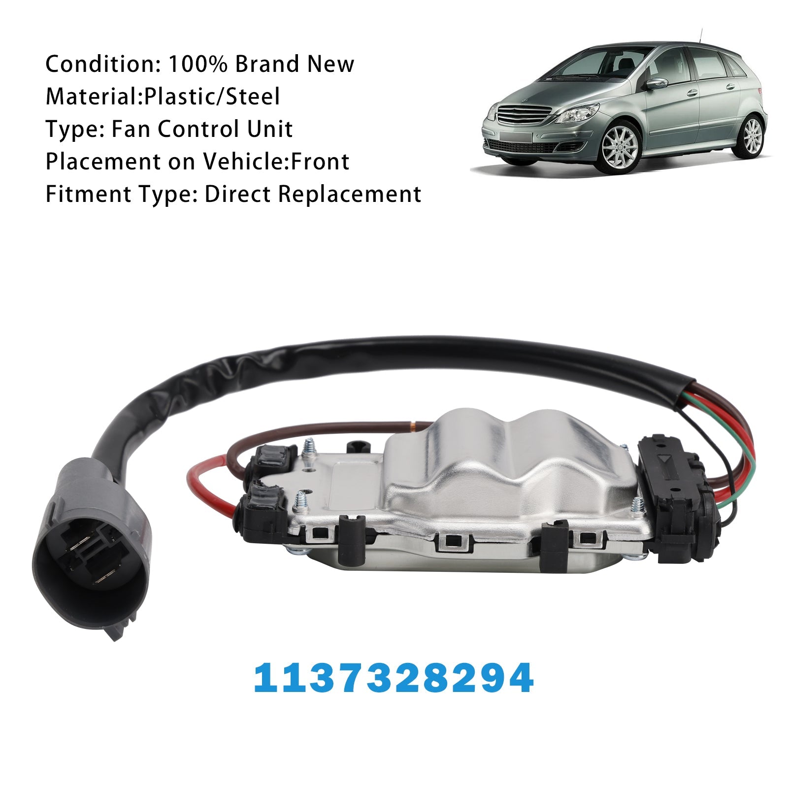 Modulo di controllo della ventola del radiatore Mercedes-Benz W169  W245 2004-2012 1137328294 A1698203542