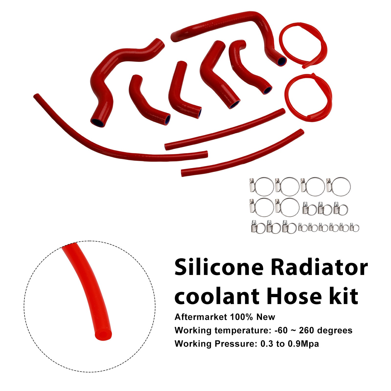 Durite de refroidissement en silicone pour radiateur Ducati Monster 937 (2021-2025)