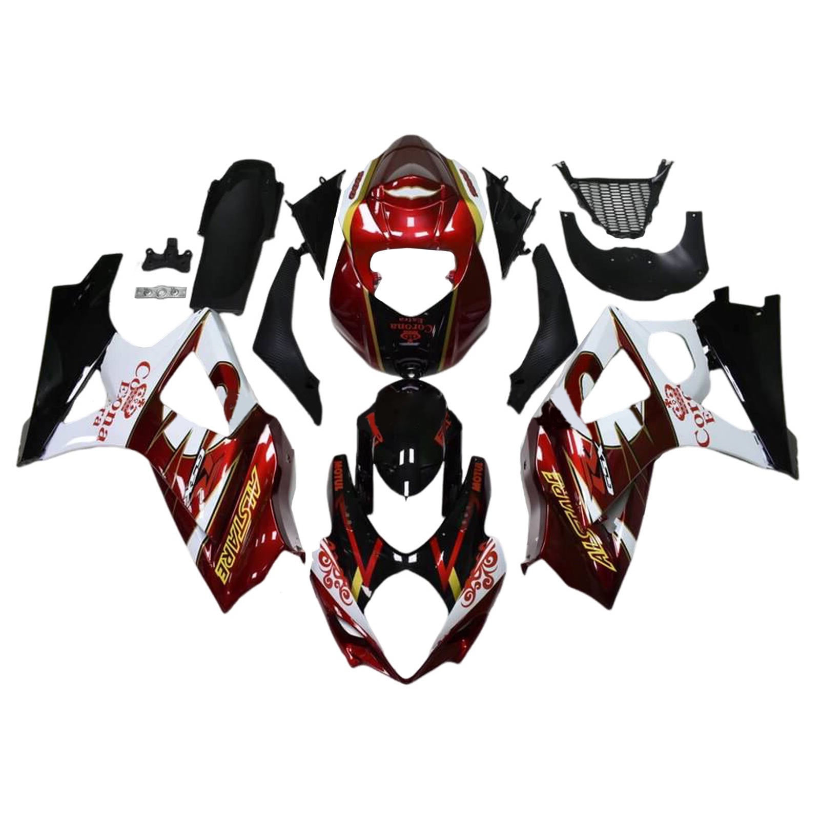 Amotopart Suzuki GSXR1000 2007-2008 K7 Kit de carénage carrosserie plastique ABS