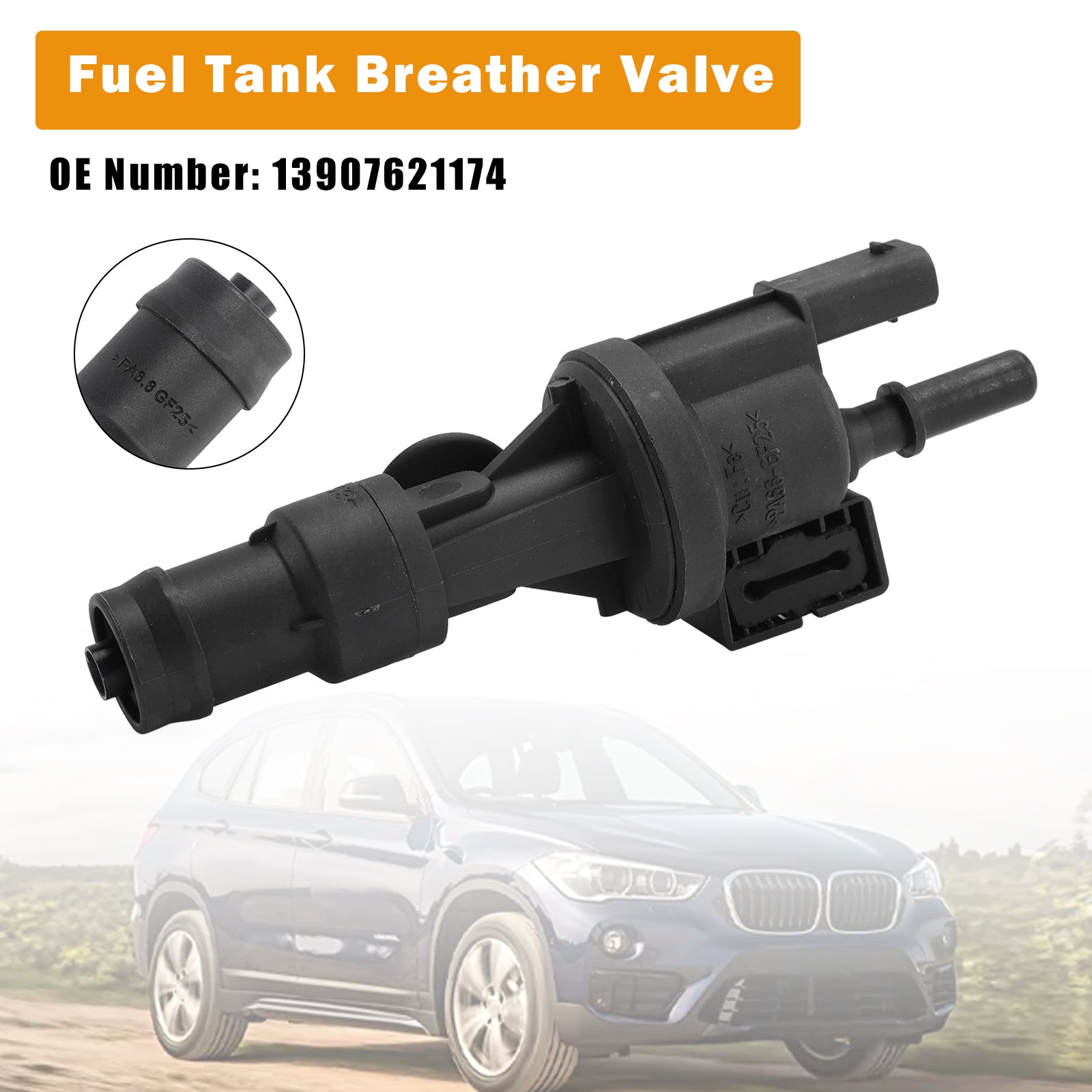 Valve de mise à l'air libre du réservoir de carburant 13907621174 pour BMW Série 2 F45 MINI COOPER F55 F56 2014-2018
