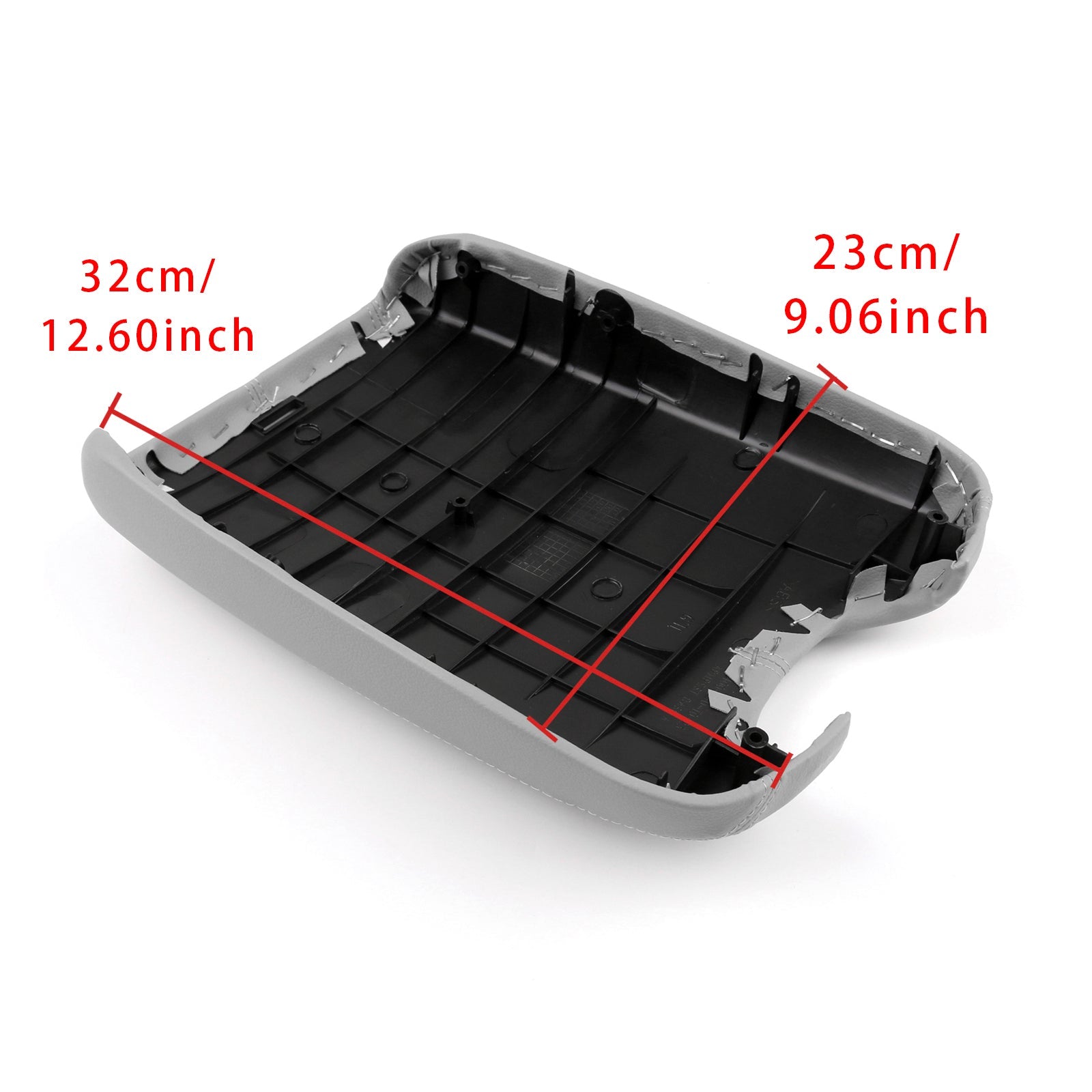Cubierta de la consola central con reposabrazos de cuero gris para Honda Accord 2008-2012