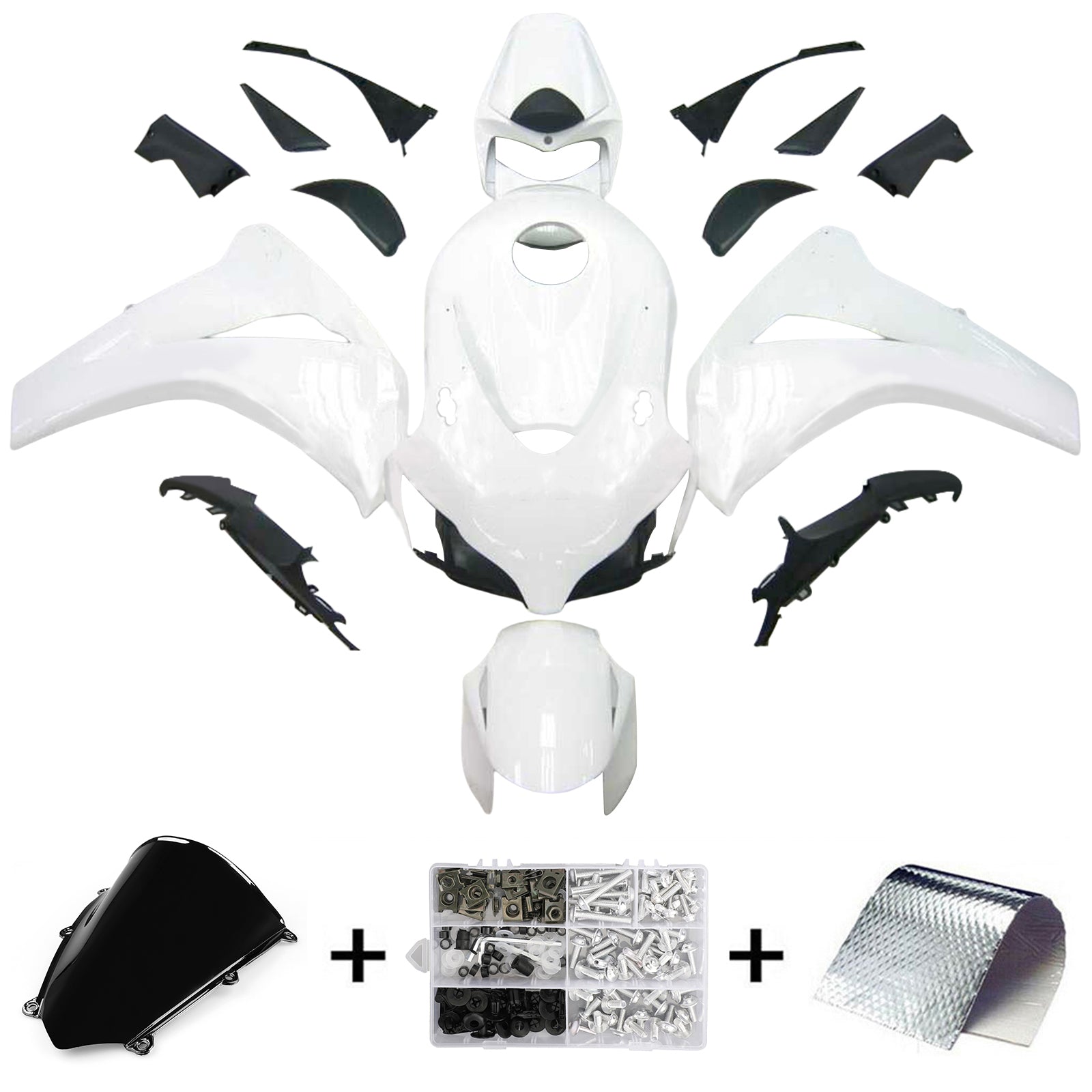 Kit de carénage injecté en plastique ABS pour Honda CBR1000RR 2008-2011