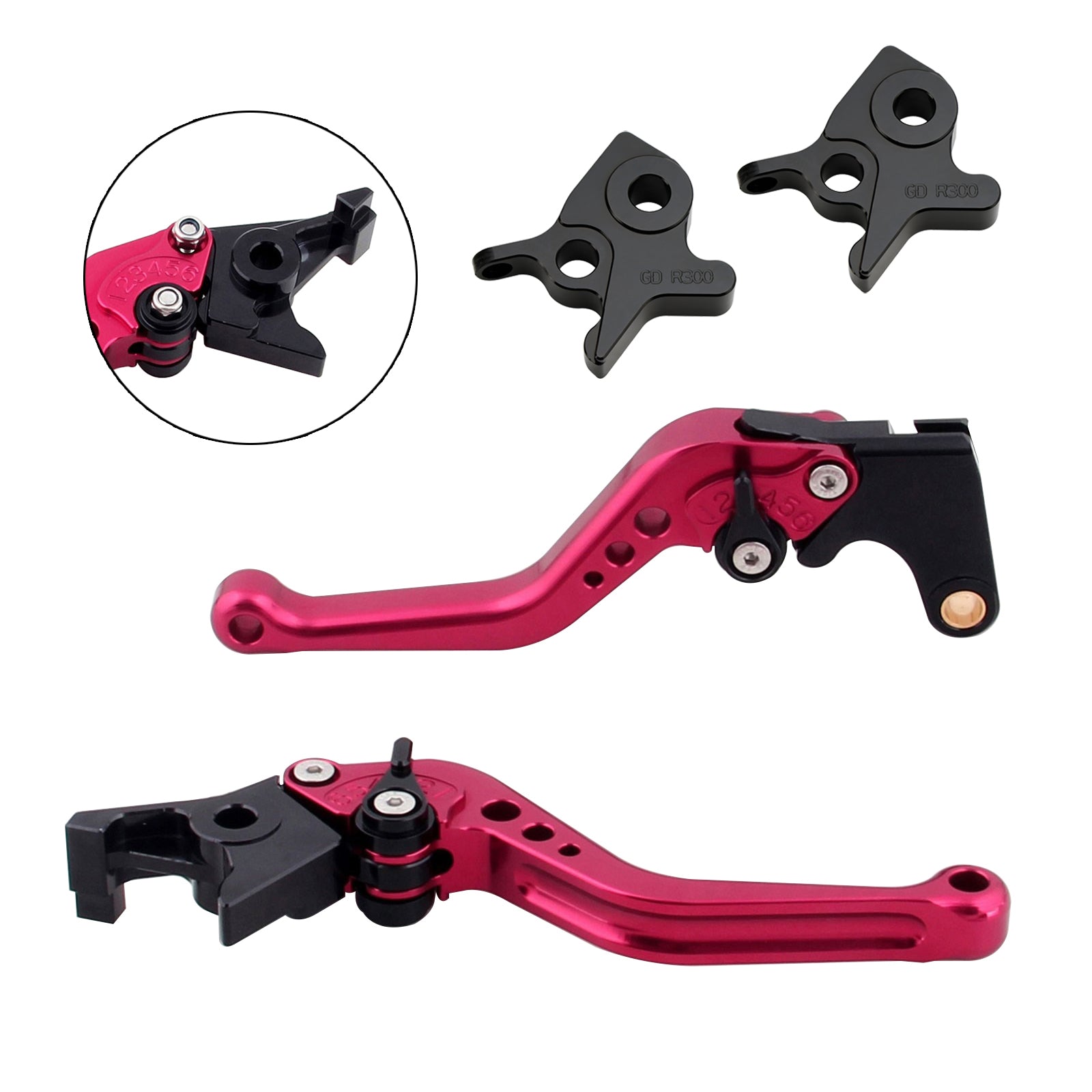 Palanca de freno y embrague corta para Kymco AK550 2017-2022