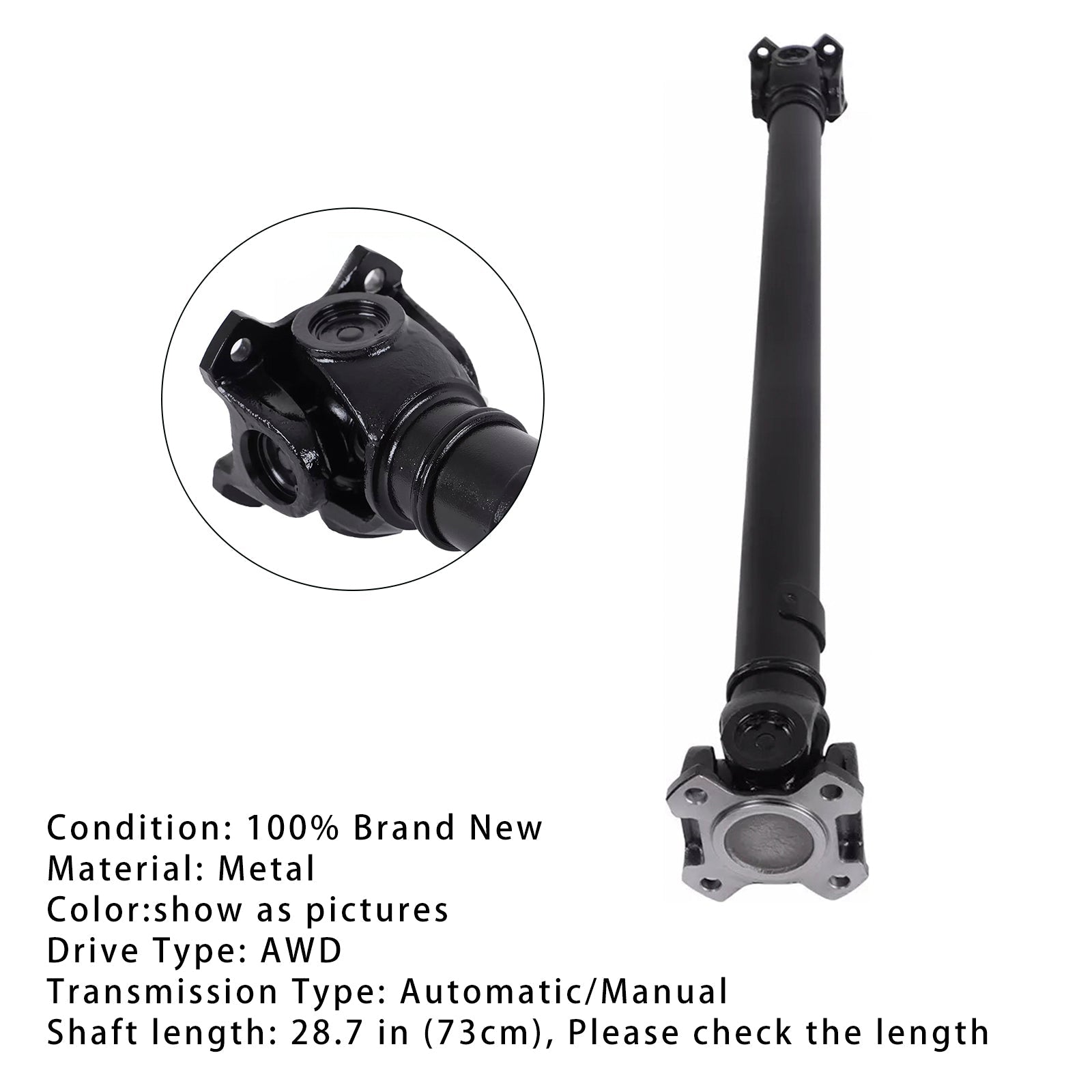 BMW 335i xDrive AWD 2009-2012, transmission automatique AWD, arbre de transmission avant 26207529294 26207629987