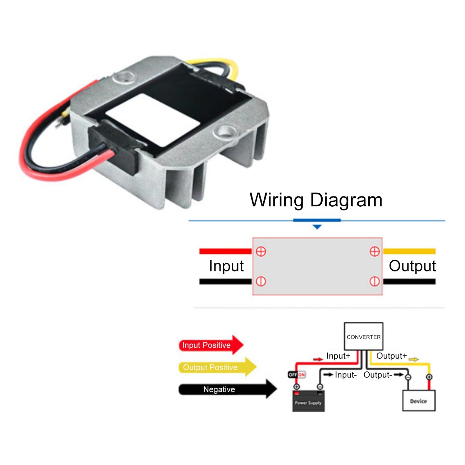 Converter -regulatorspanning verlagen CC/CC waterdicht 12 V/24 V tot 5 V 5 A 25 W