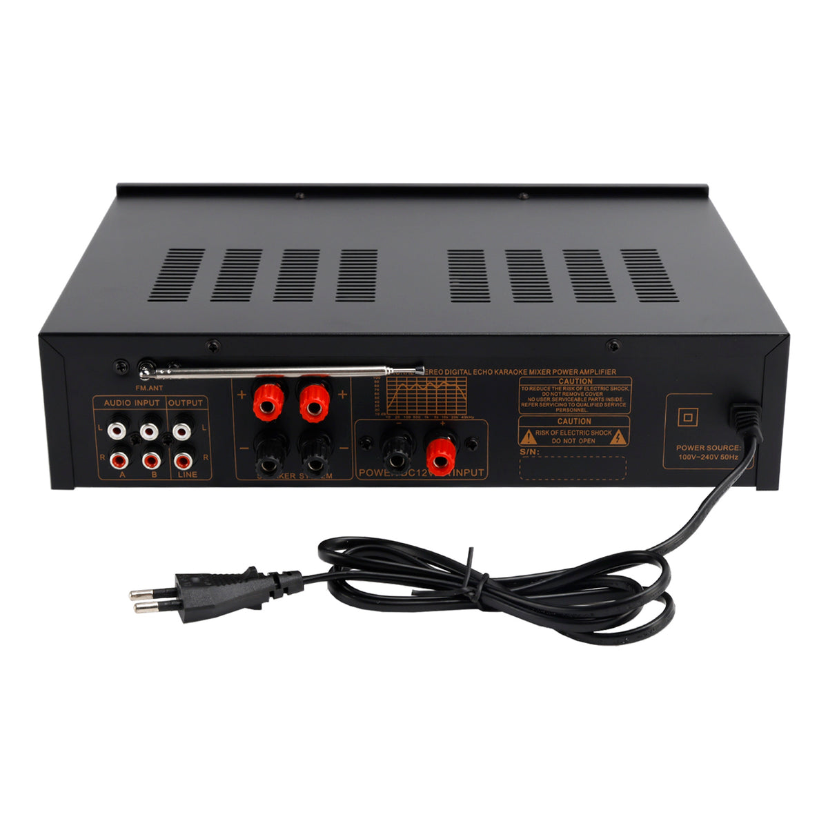 Amplificateur 5 canaux 2500 W HiFi Stéréo AV Surround SD FM Home Cinéma