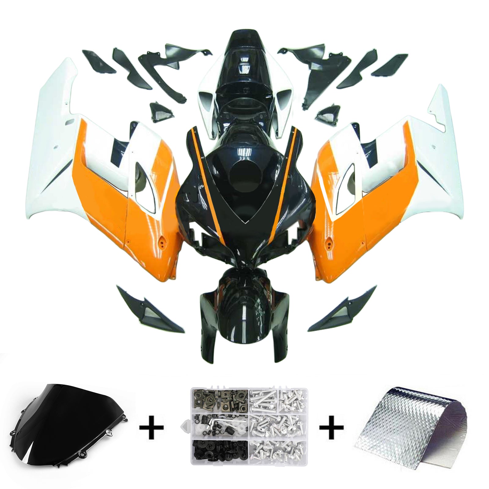 Kit de carénage par injection, carrosserie en plastique ABS pour Honda CBR1000RR 2004-2005