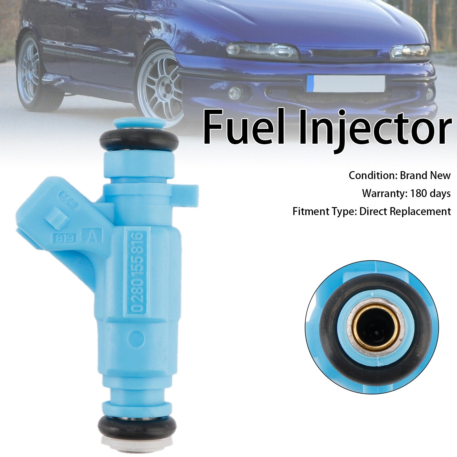 Wtryskiwacz paliwa 0280155816 Dostosowany do Fiat Brava Bravo I Palio Punto Siena Lancia Y, 1 sztuk