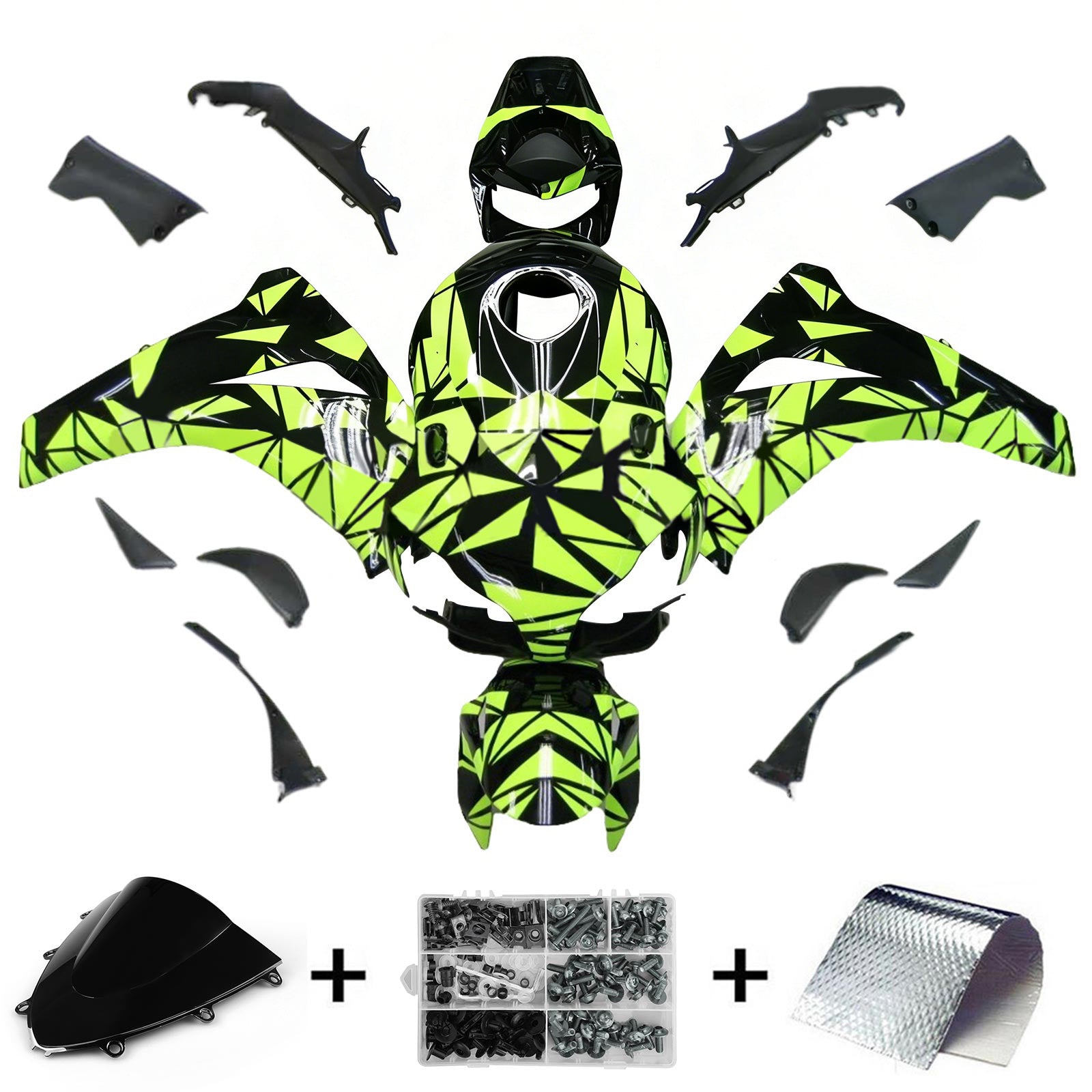 Kit de carénage injecté en plastique ABS pour Honda CBR1000RR 2008-2011