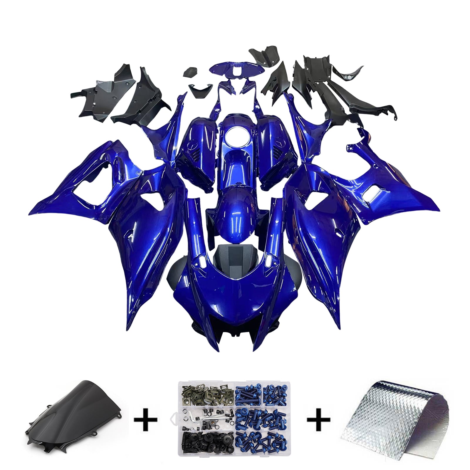 Kit de carénage injecté en plastique ABS compatible avec Yamaha YZF-R7 2021-2025