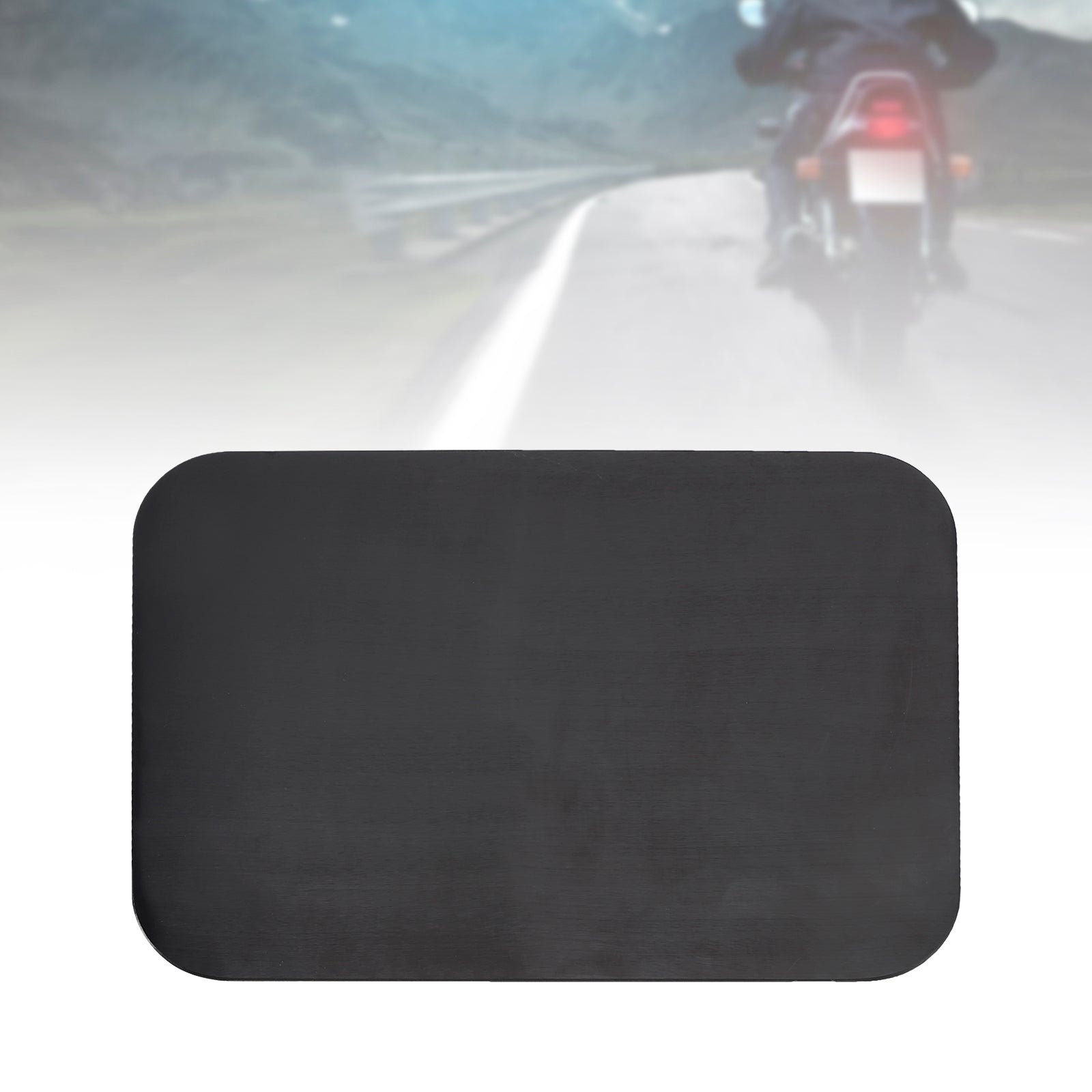 Virgin Quadrilateral Receary tagte v aluminijasti zlitini za namestitev, univerzalna prilagoditev za motocikel