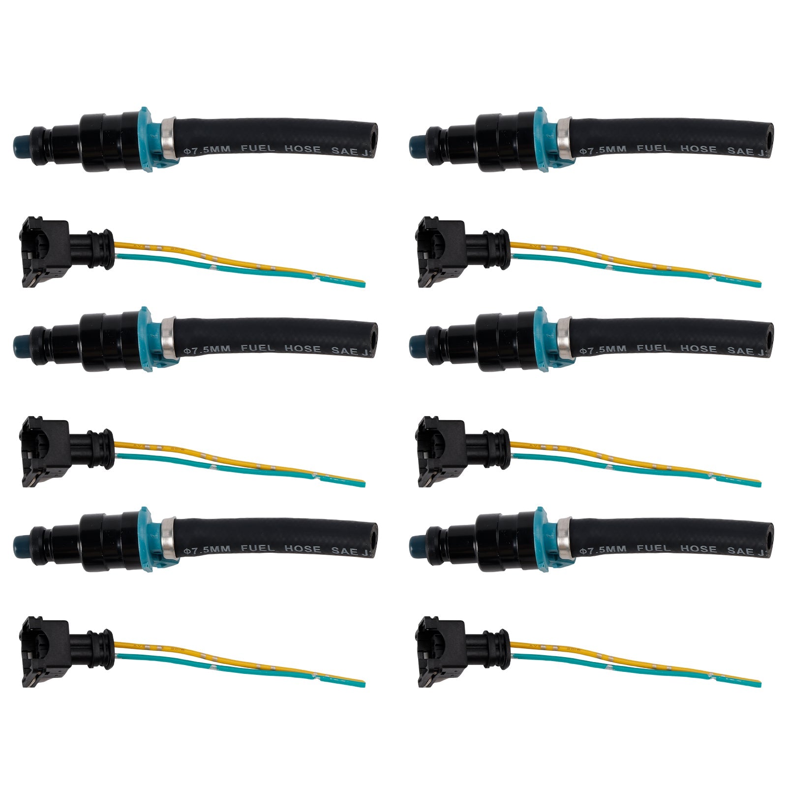 Injecteur de carburant 6 pièces 0280150036 pour Mercedes-Benz 280SEL 450SE 280SEL 4,5 L V8