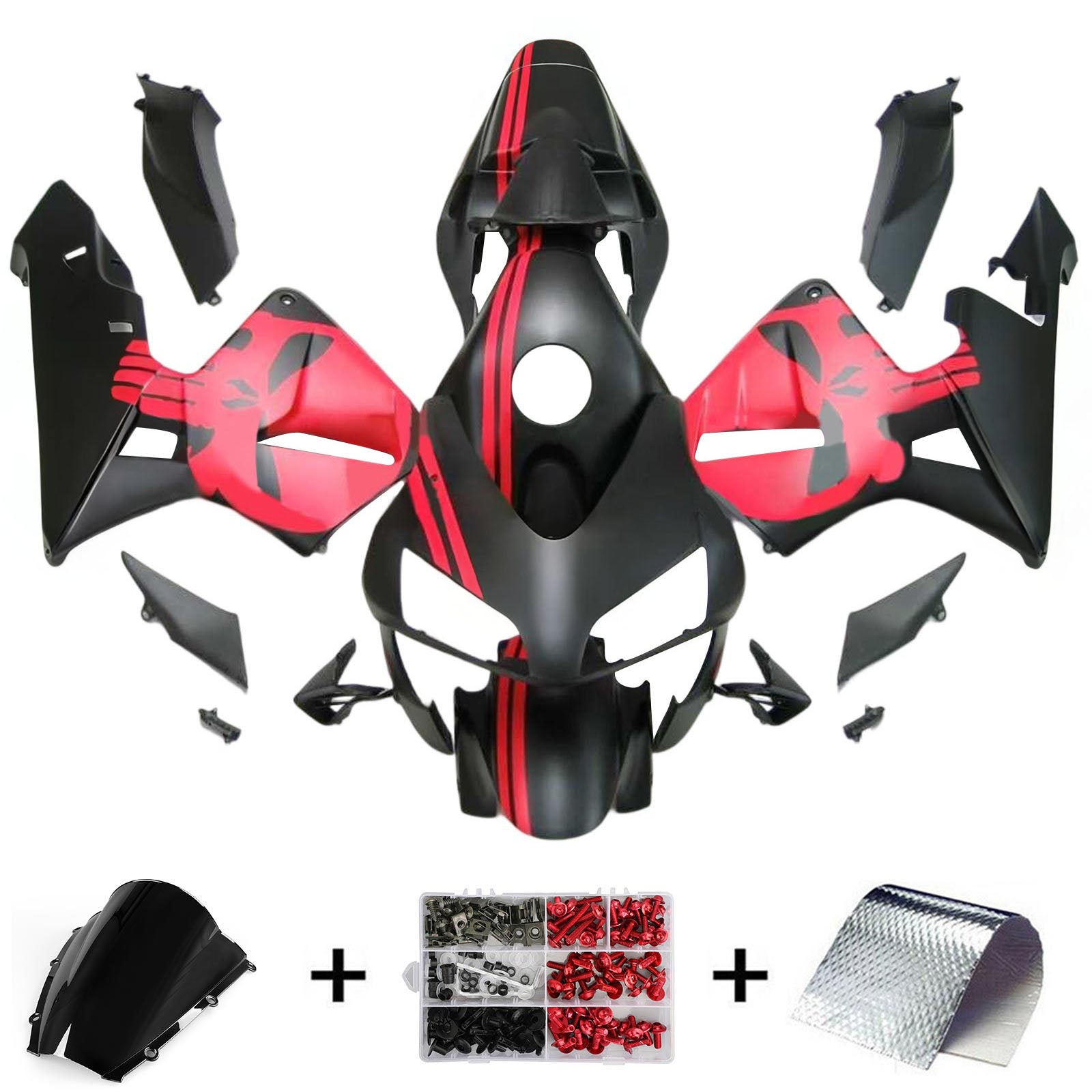 Kit de carénage par injection, carrosserie en plastique ABS pour Honda CBR600RR 2003-2004 F5