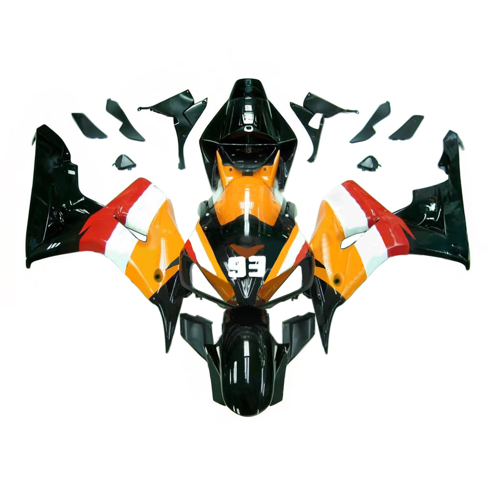 Kit de carénage par injection, carrosserie en plastique ABS pour Honda CBR1000RR 2006-2007