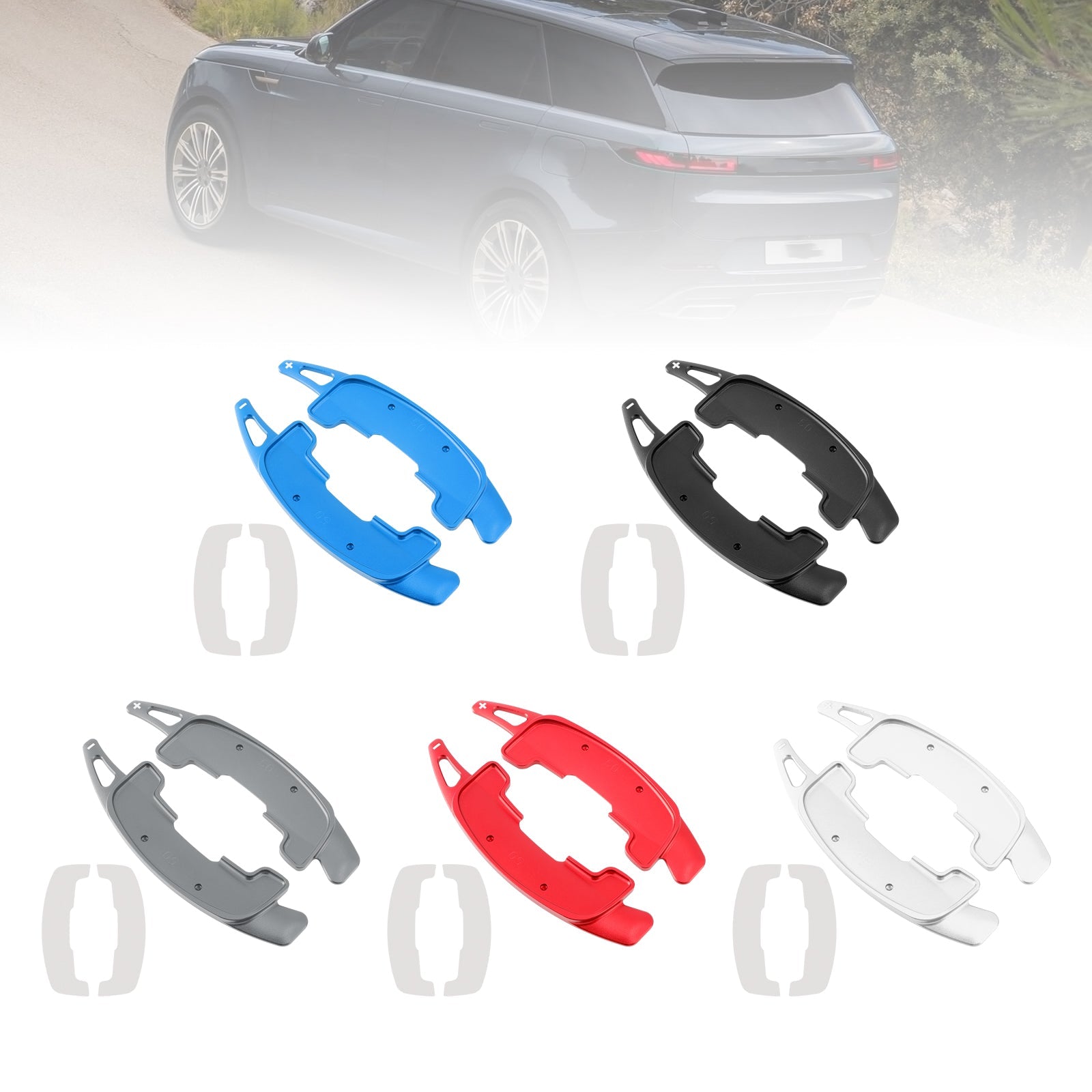 Nopeudenmuutoskuormalaavien laajennus ohjauspyörä, alumiini, Range Rover Jaguarille