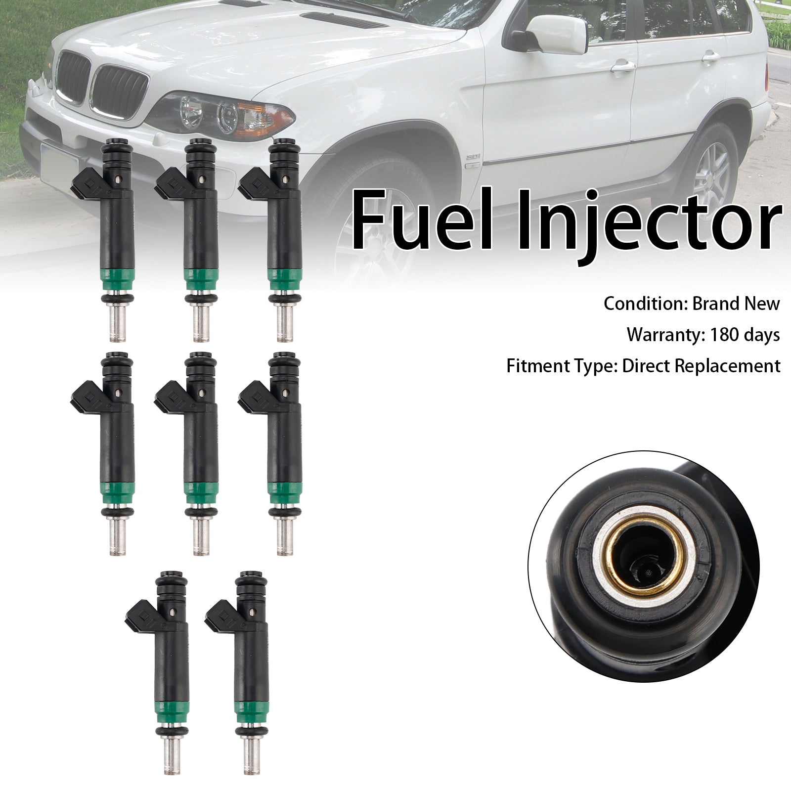 Iniettore di carburante a 8 pezzi 7525721 per Siemens 04-2010 per BMW X5 745LI/I 645CI 545i