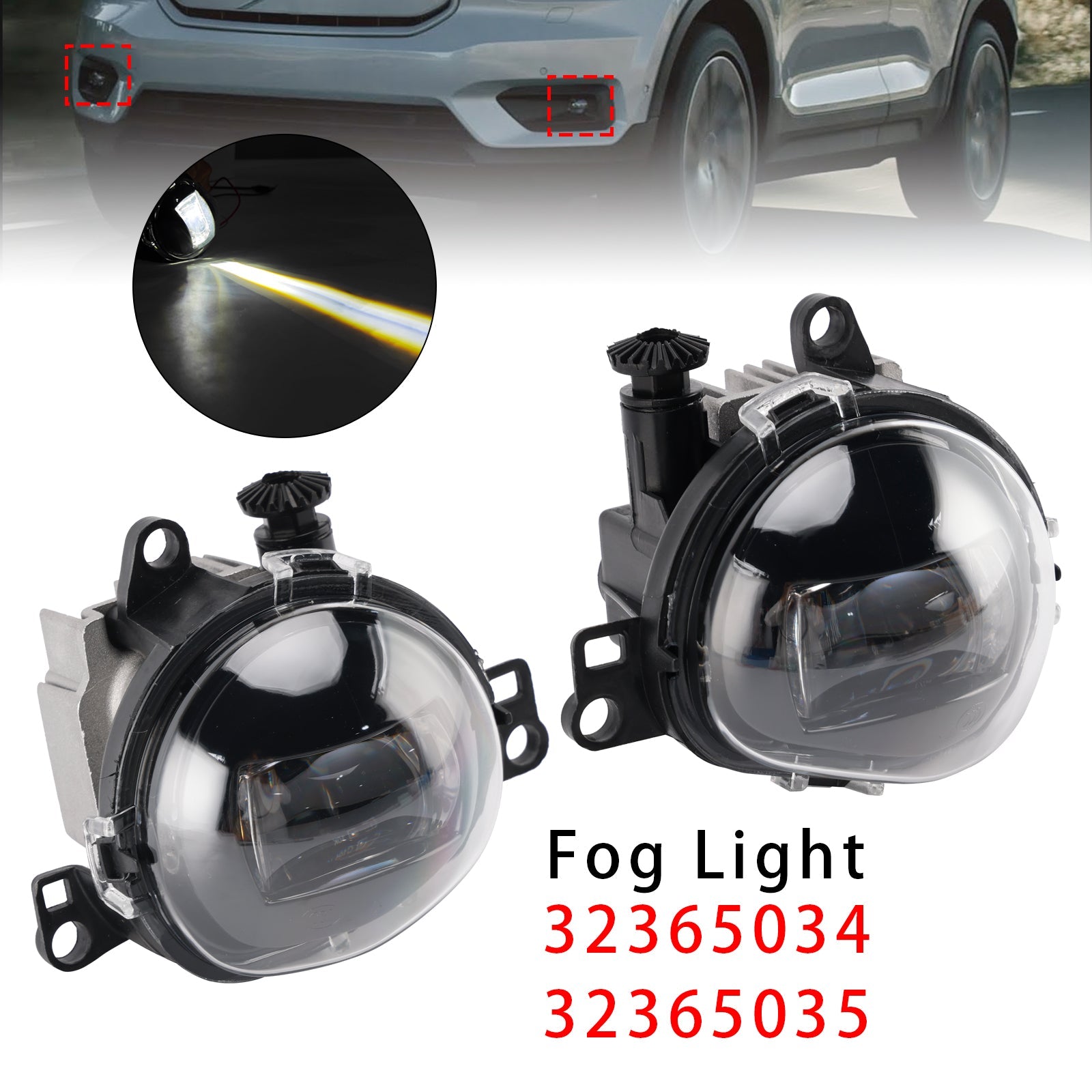 Volvo C40 (2020-2024) etusumuvalot (pari) - Osanumero :  32365034