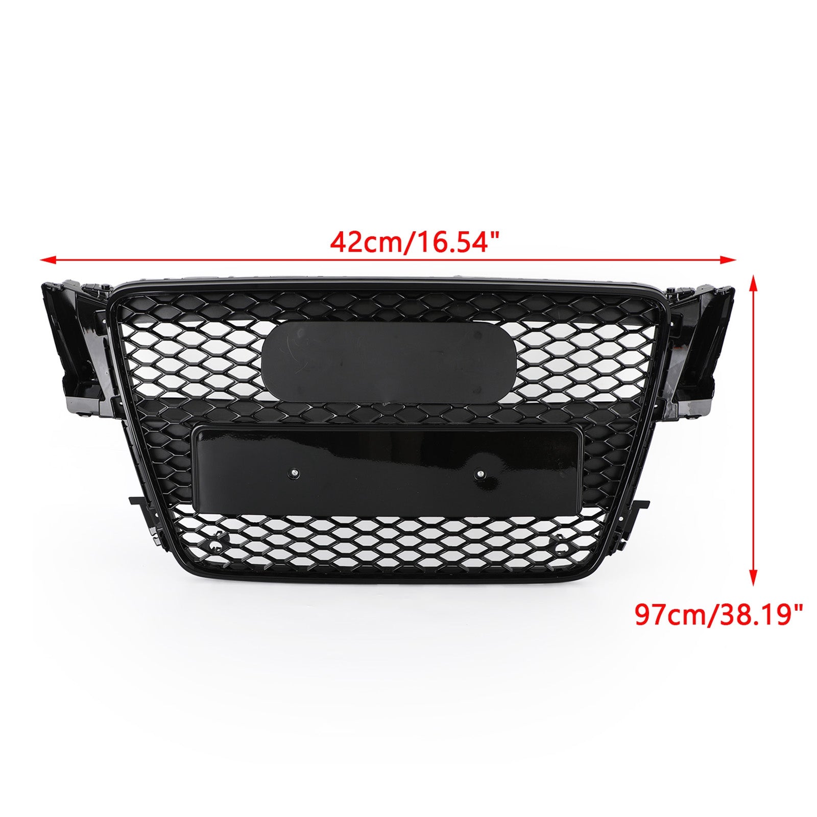 RS5 Style Hood Henycomb Sport mesh Grille Grill Fit AUDI A5 S5 B8 2008-2012