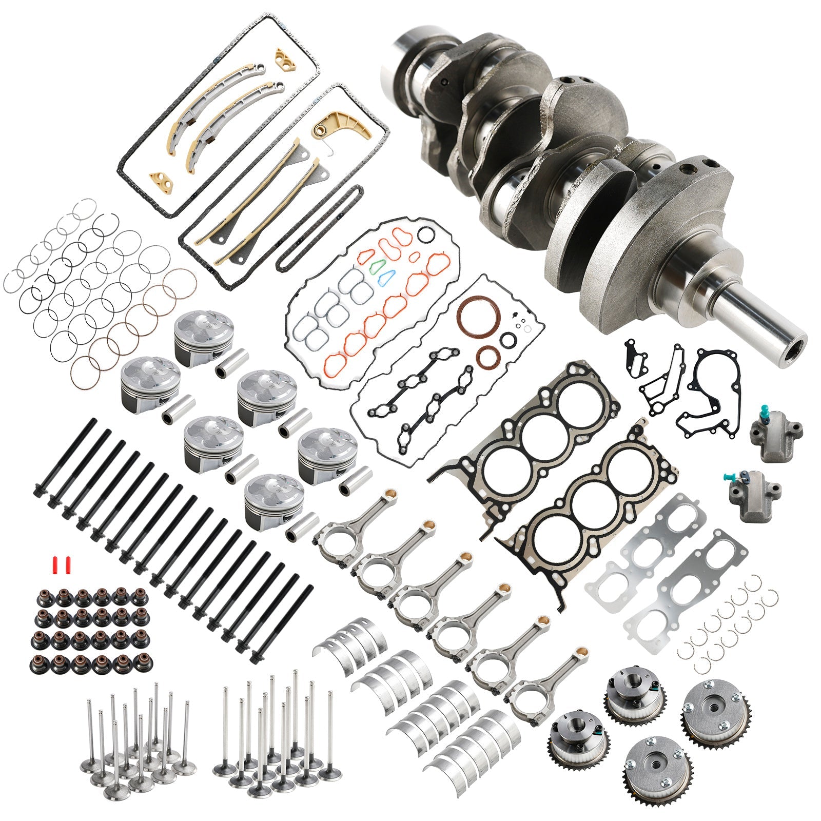 Kit de révision de reconstruction Hyundai KIA Sedona 3.3.L G6DH 2011-2019 avec tiges de vilebrequin et distribution