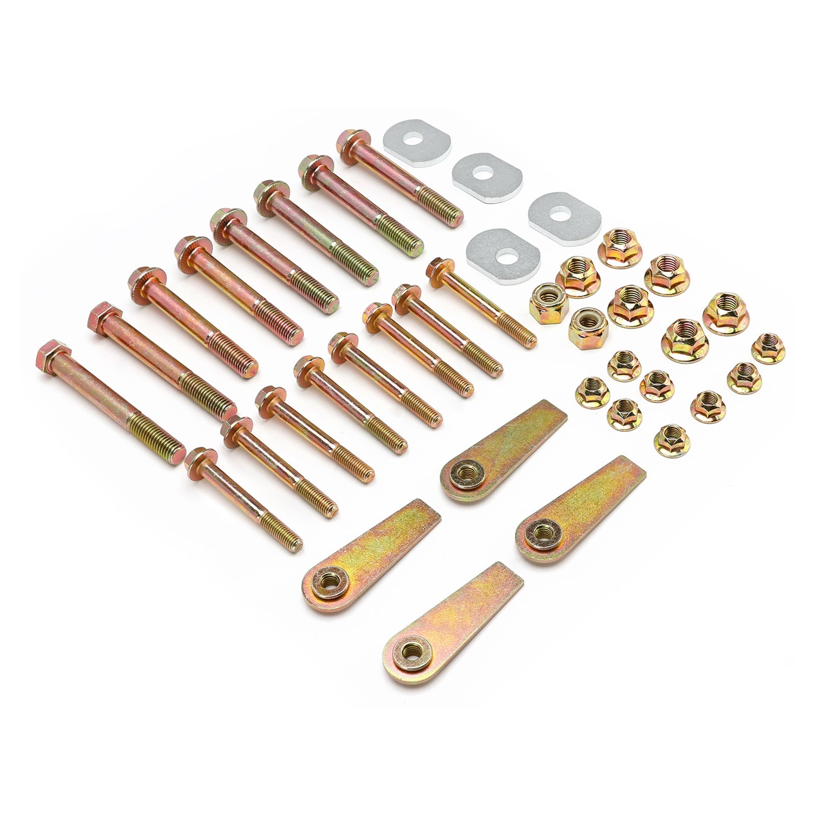 1997-2006 Pour Jeep Wrangler TJ Bras de suspension avant et arrière avec suppression du boulon à came et écrous à drapeau