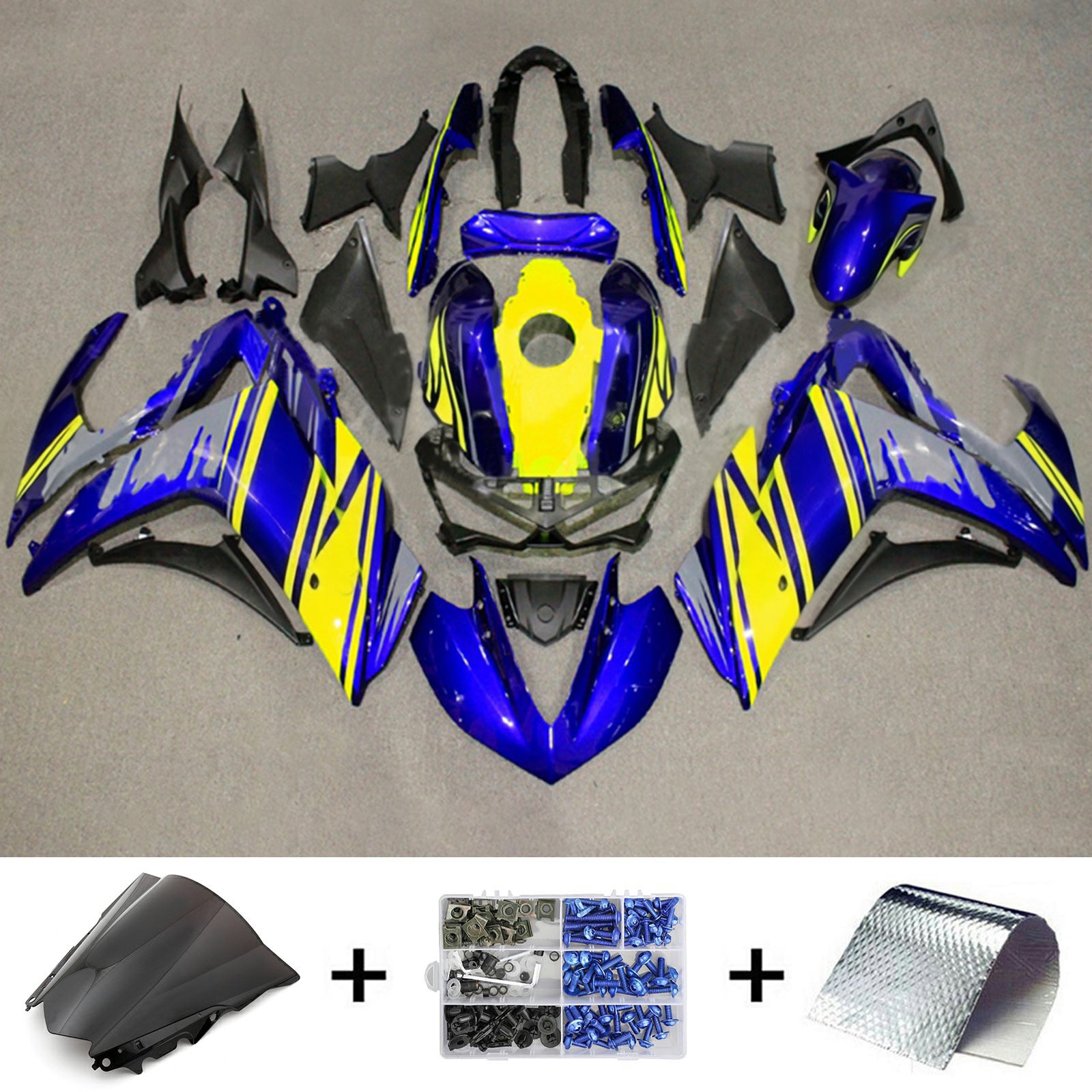 Kit de carénage en plastique ABS injecté pour Yamaha YZF-R3 2014-2018 R25 2015-2017