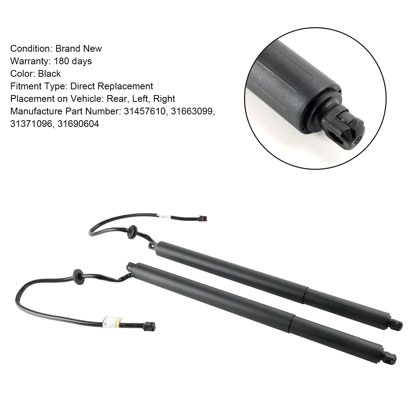 2 szt. Wspornik podnośnika tylnej klapy tylnej dla Volvo XC90 Sport Utility 2016-2019