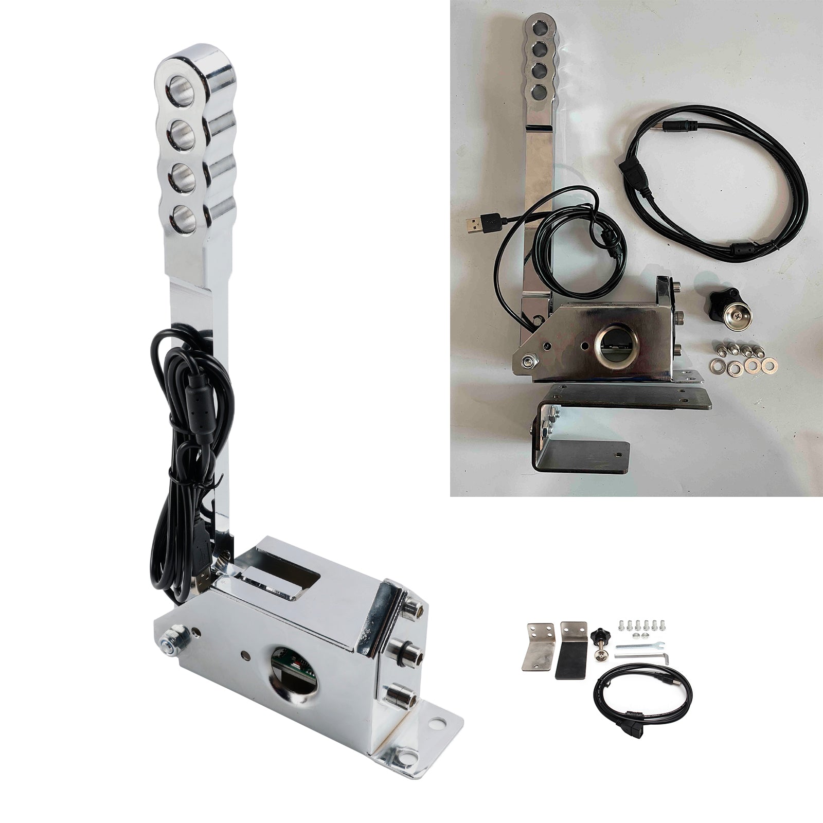 Voor racegames G25/G27/G29/T300/T500 voor Assetto PC 14bit SIM USB Handrem