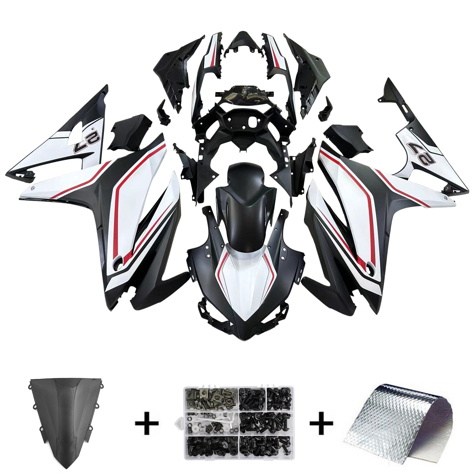 Kit de carénage par injection, carrosserie en plastique ABS pour Honda CBR500R 2016-2018
