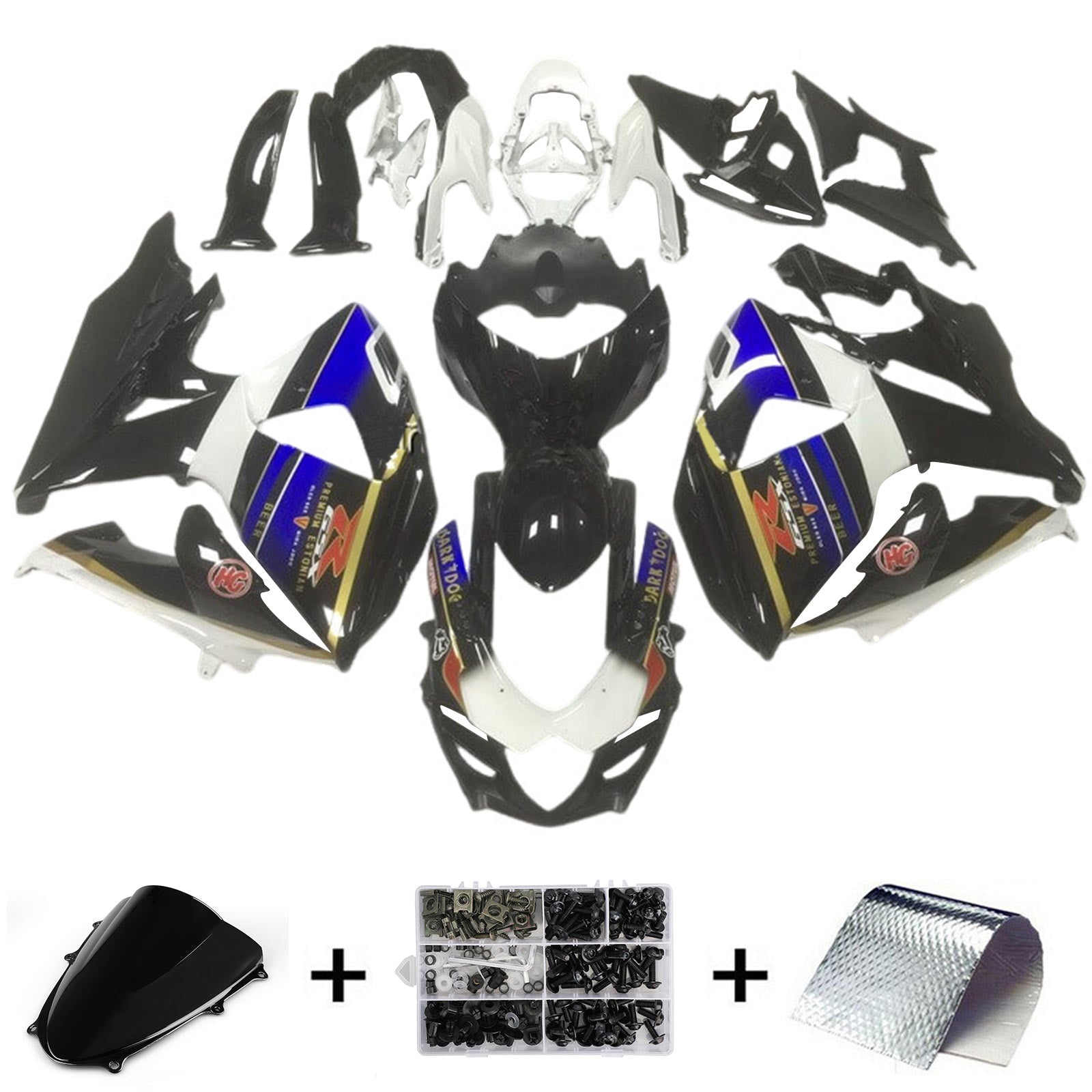 Kit Carenado Inyección Suzuki GSXR1000 K9 2009-2016 Carrocería Plástico ABS