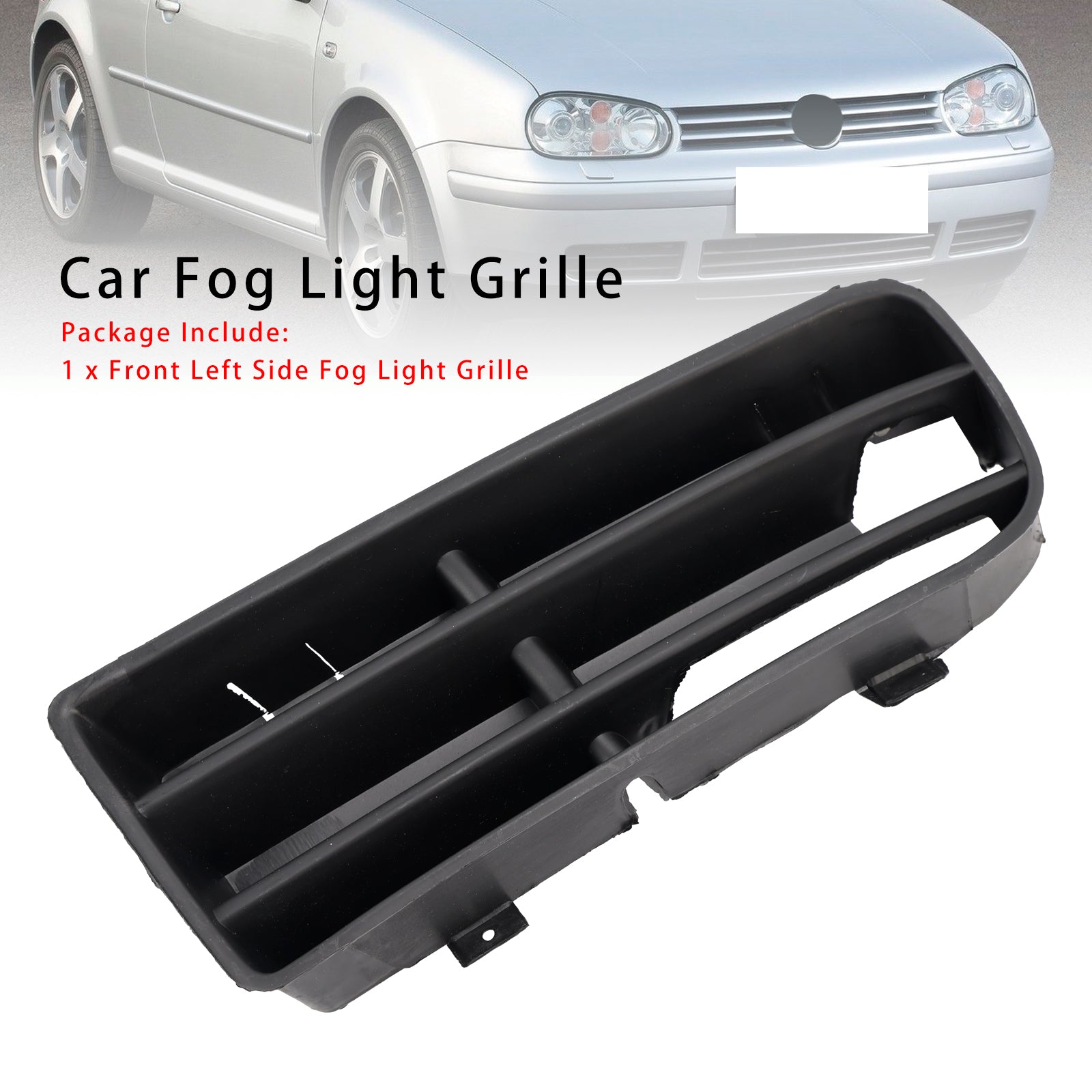 Vooraan bumperrooster voor VW Golf IV MK4 1998-2004 Fog bliksem vuurtoren