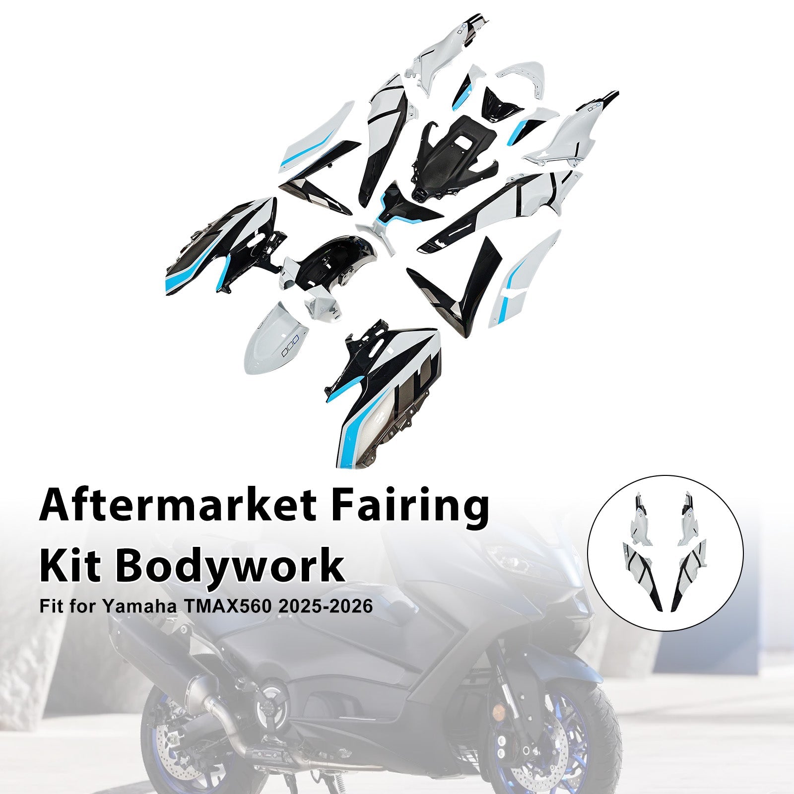 Kit de carénage d'injection pour Yamaha TMAX560 (2025-2026)