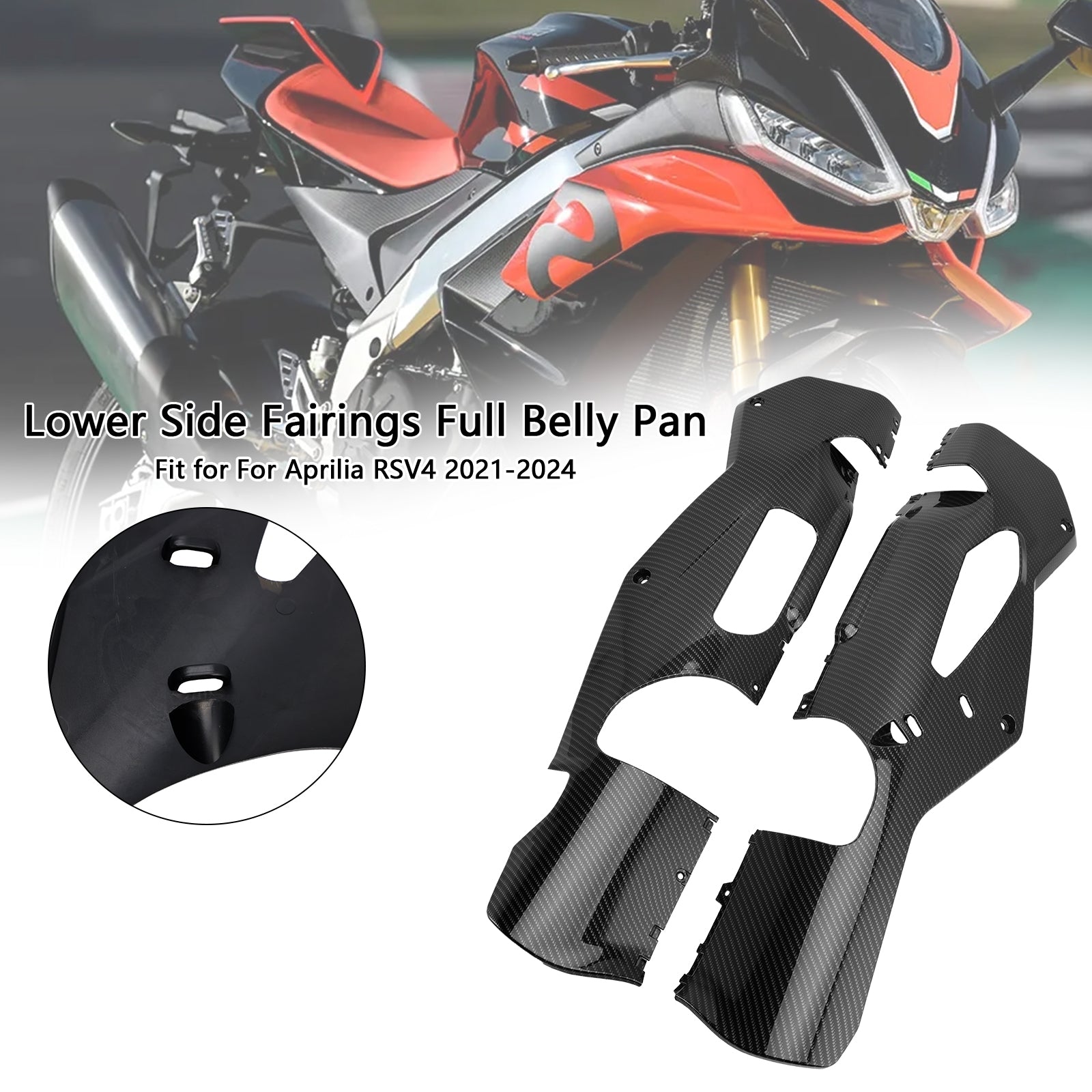 Cubierta de placa protectora de carenado inferior para Aprilia RSV4 2021-2024