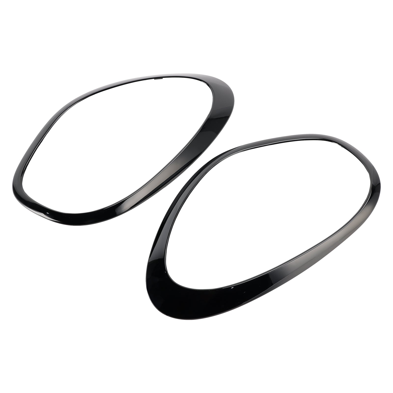 2013-2016 MINI Cooper R60 Countryman John Cooper Works ALL4 2 pièces Anneau décoratif de phares noir brillant